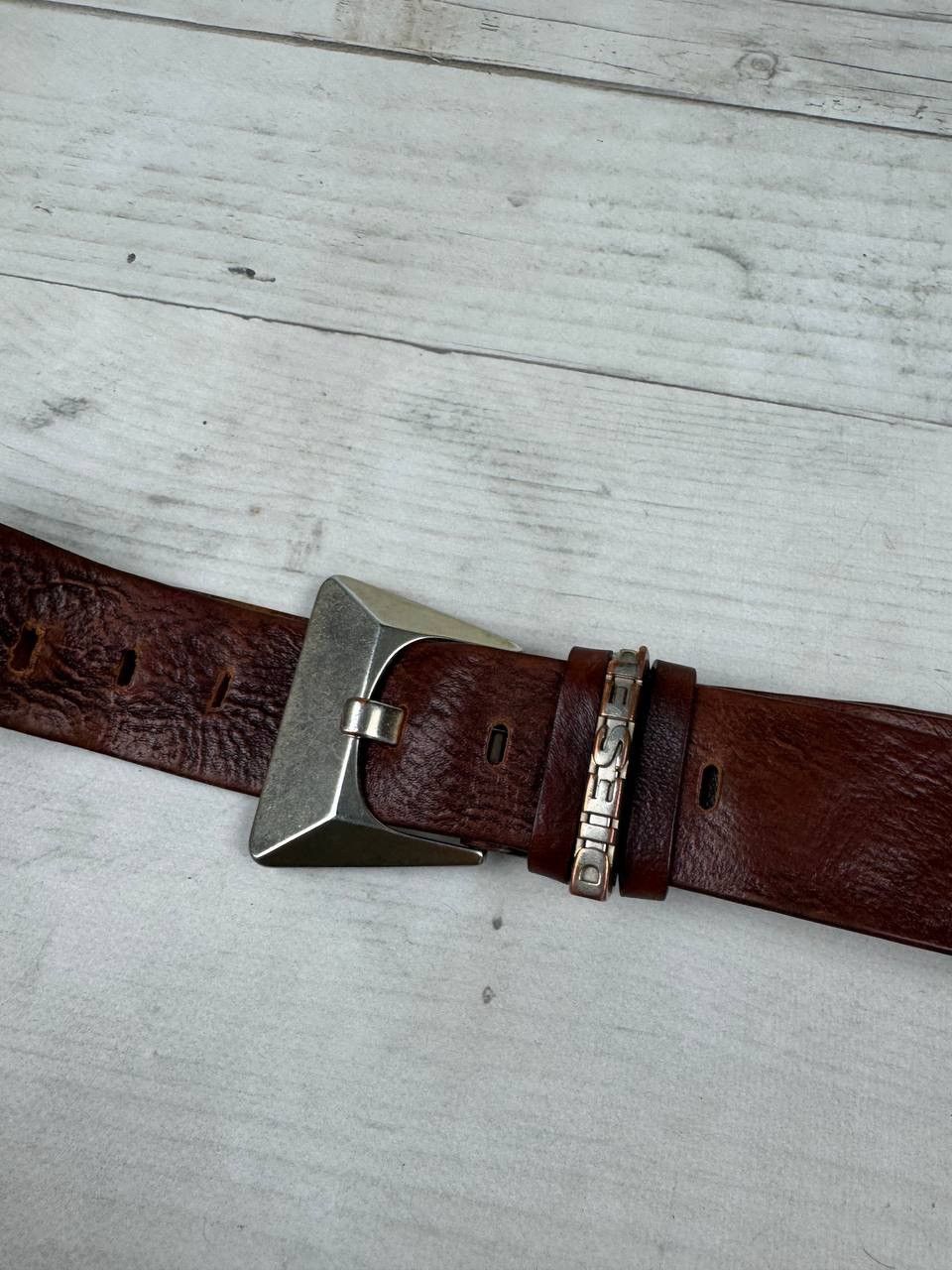 Diesel Vintage Diesel Leather Belt Brown Size ONE SIZE - 8 Thumbnail