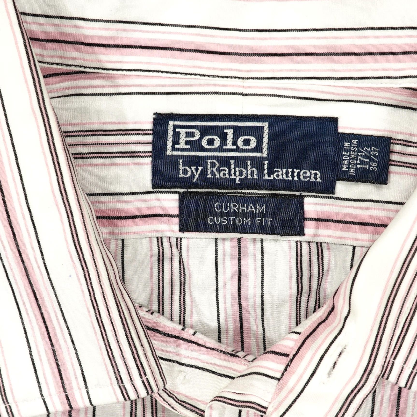 Polo Ralph Lauren Polo Ralph Lauren Button Down Shirt Mens 17.5 36/37 Pink White Striped Curham Shirt Mens Regular Medical? Size US XXL / EU 58 / 5 - 3 Thumbnail