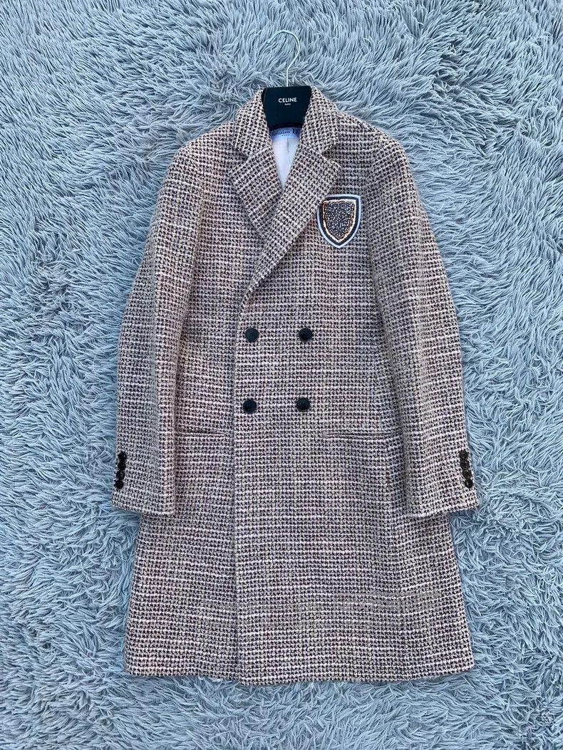 Dior Dior Woven badge, woollen coat Size XS / US 0-2 / IT 36-38 - 1 Thumbnail