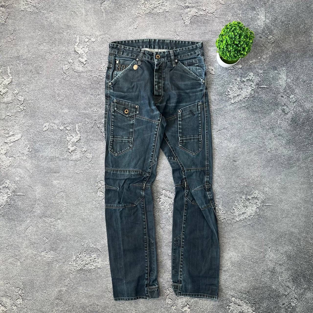 G-Star Vintage g-star big logo raw cargo multi pocket jeans y2k Size US 33 - 10 Thumbnail