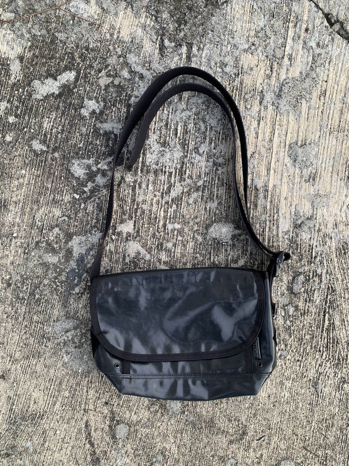 Porter Messenger Sling Bag in Black, Men's