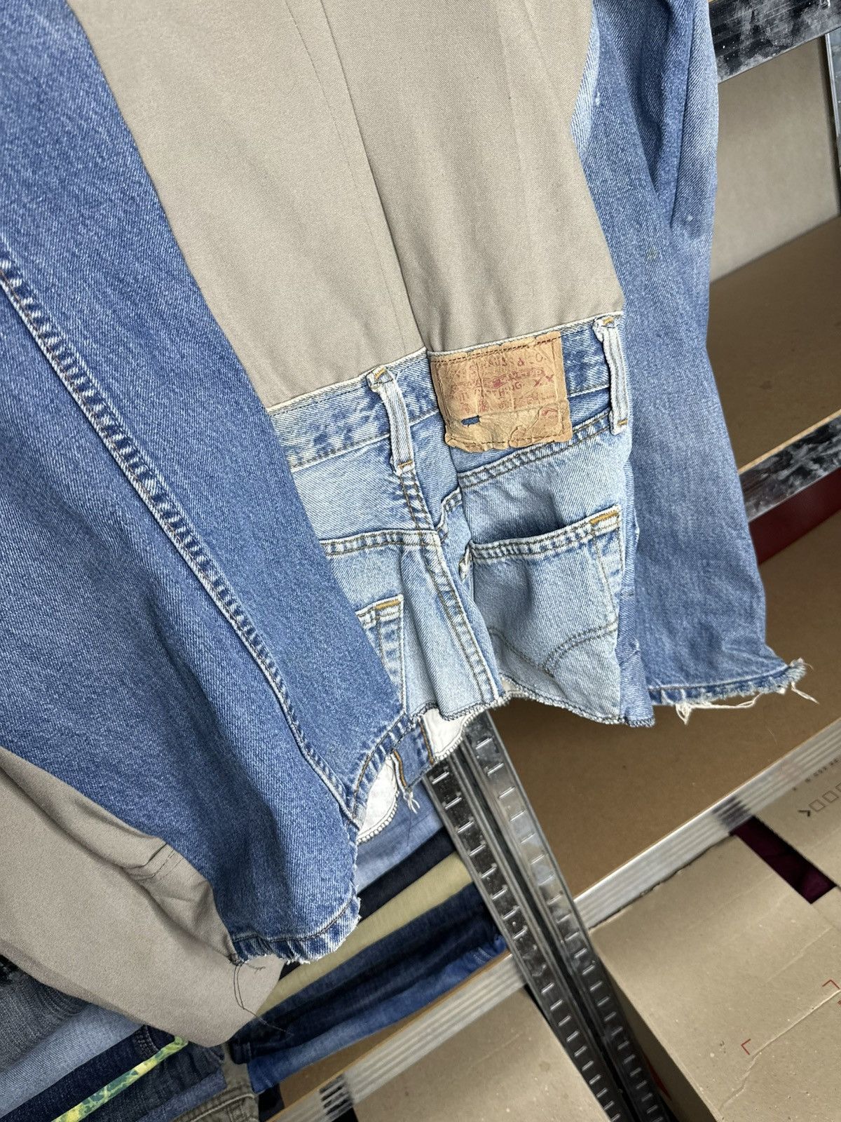 Levi's 1:1 Custom Levi's Denim Military Pants Patchwork Jacket Size US L / EU 52-54 / 3 - 7 Thumbnail