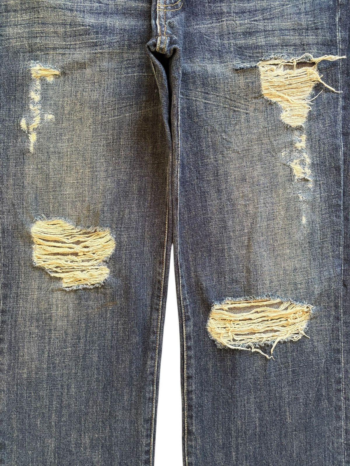 Japanese Brand Vintage Japanese Brand Mud Wash Distressed Baggy Jeans Size US 34 / EU 50 - 5 Thumbnail