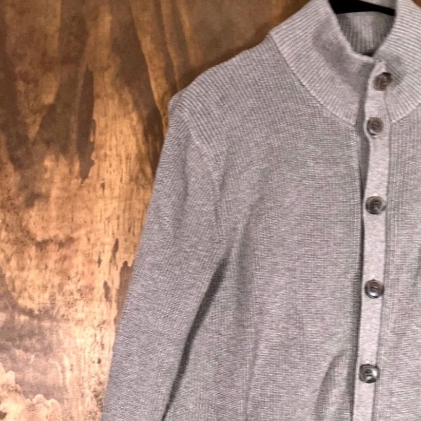 Banana Republic Banana Republic Mens Sweater Cardigan Brown Mock Neck Button Down Large Knit Size US L / EU 52-54 / 3 - 4 Thumbnail