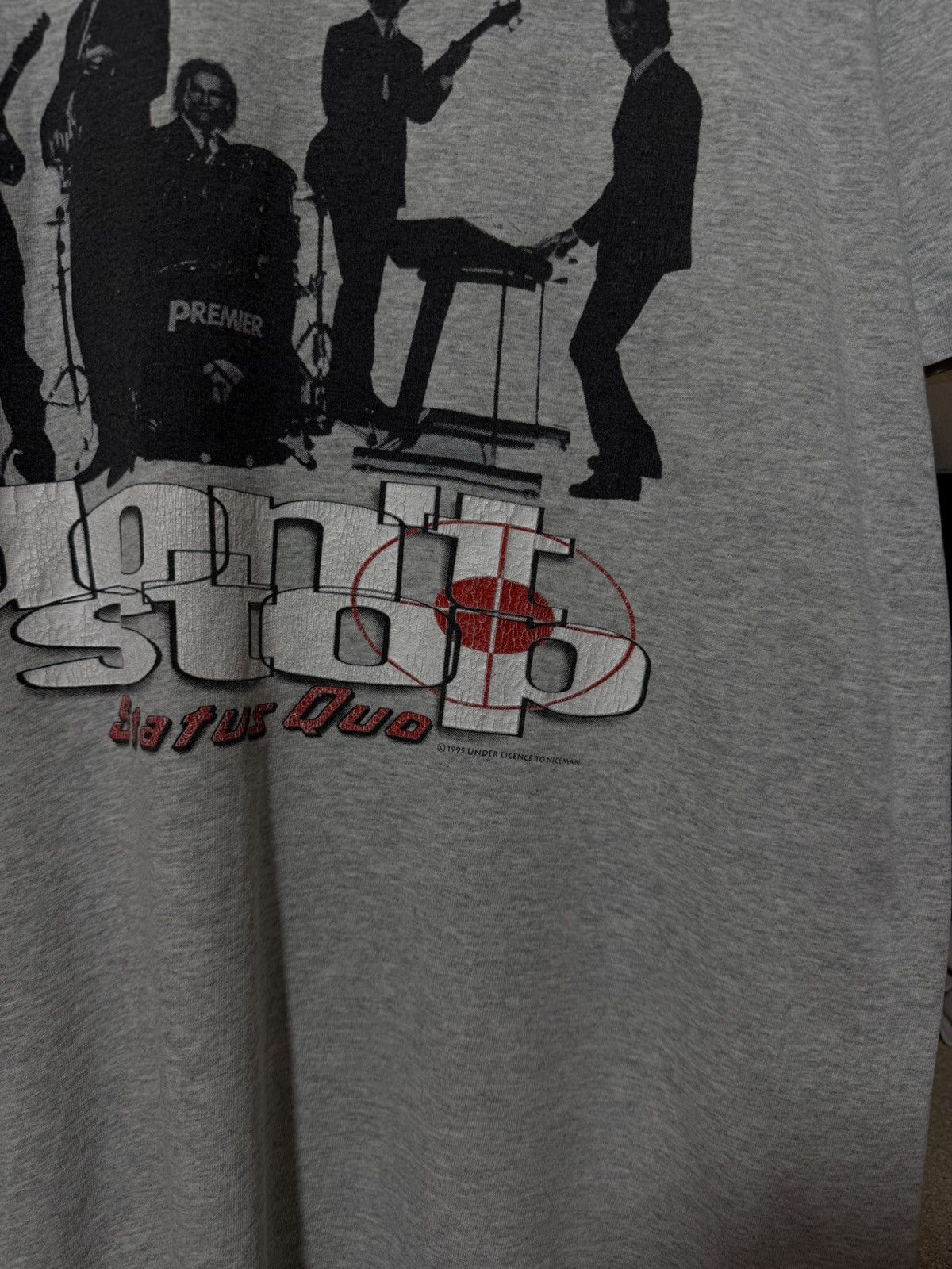 Band Tees × Vintage Vintage Status Quo Don’t Stop World Tour 1995 Retro T-Shirt Size US L / EU 52-54 / 3 - 6 Thumbnail
