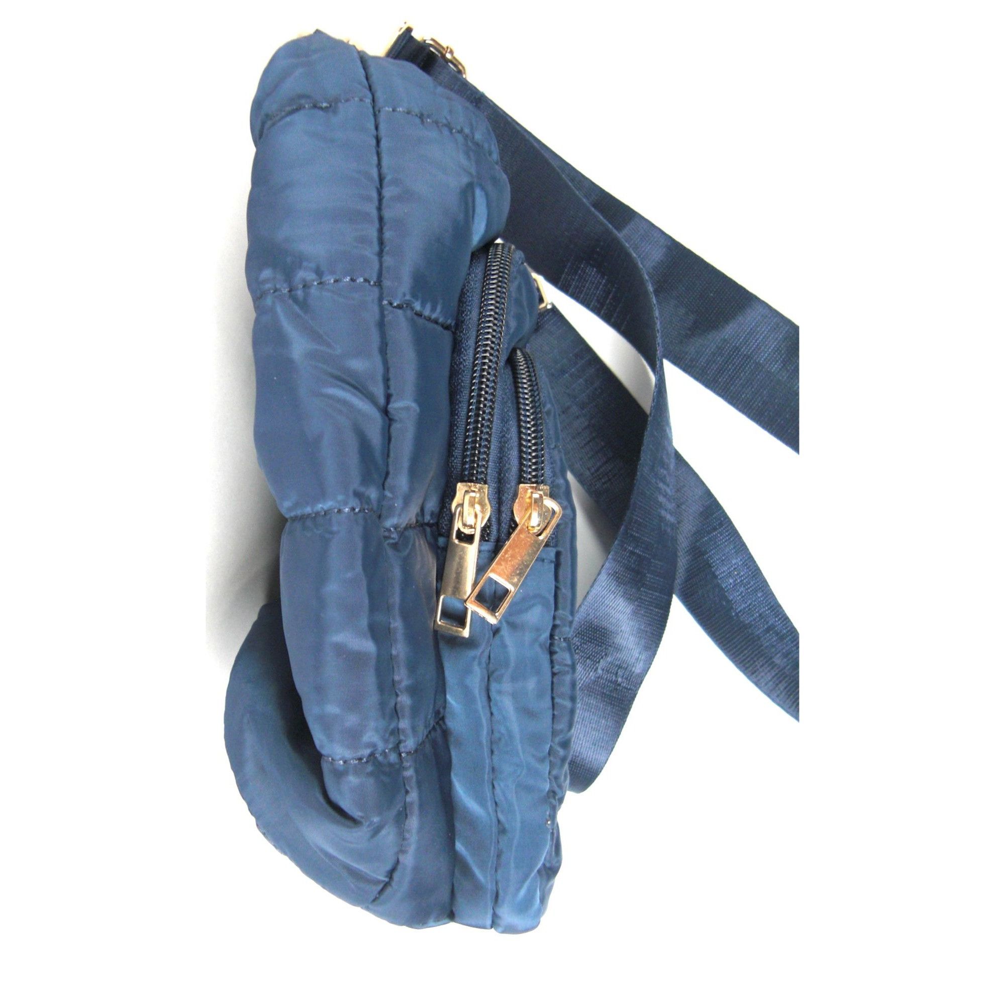 Other Sling Bag for Women Quilted Puffer Crossbody Bags Small Blue Size ONE SIZE - 4 Thumbnail