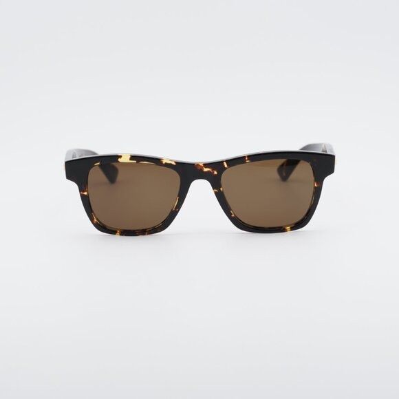 Bottega Veneta Bottega Veneta BV1120S 002 Sunglasses Havana Square Frame Size ONE SIZE - 4 Thumbnail