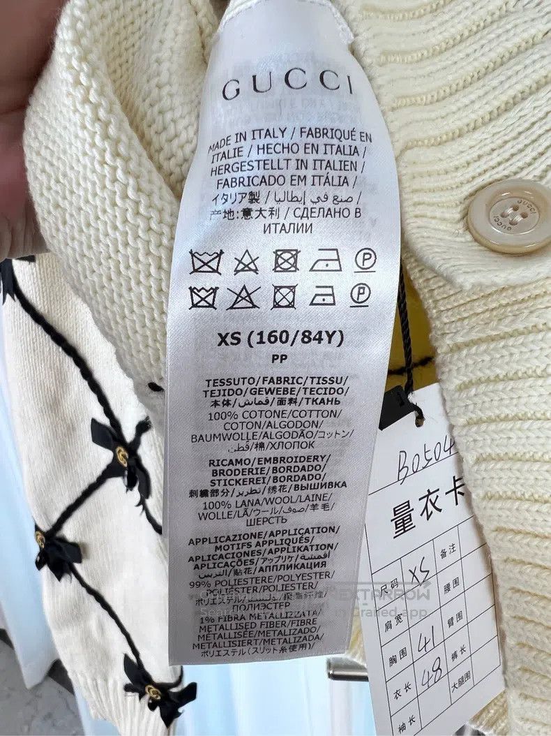 Gucci Gucci Knitted cardigan sweater with bow Size XS / US 0-2 / IT 36-38 - 5 Thumbnail