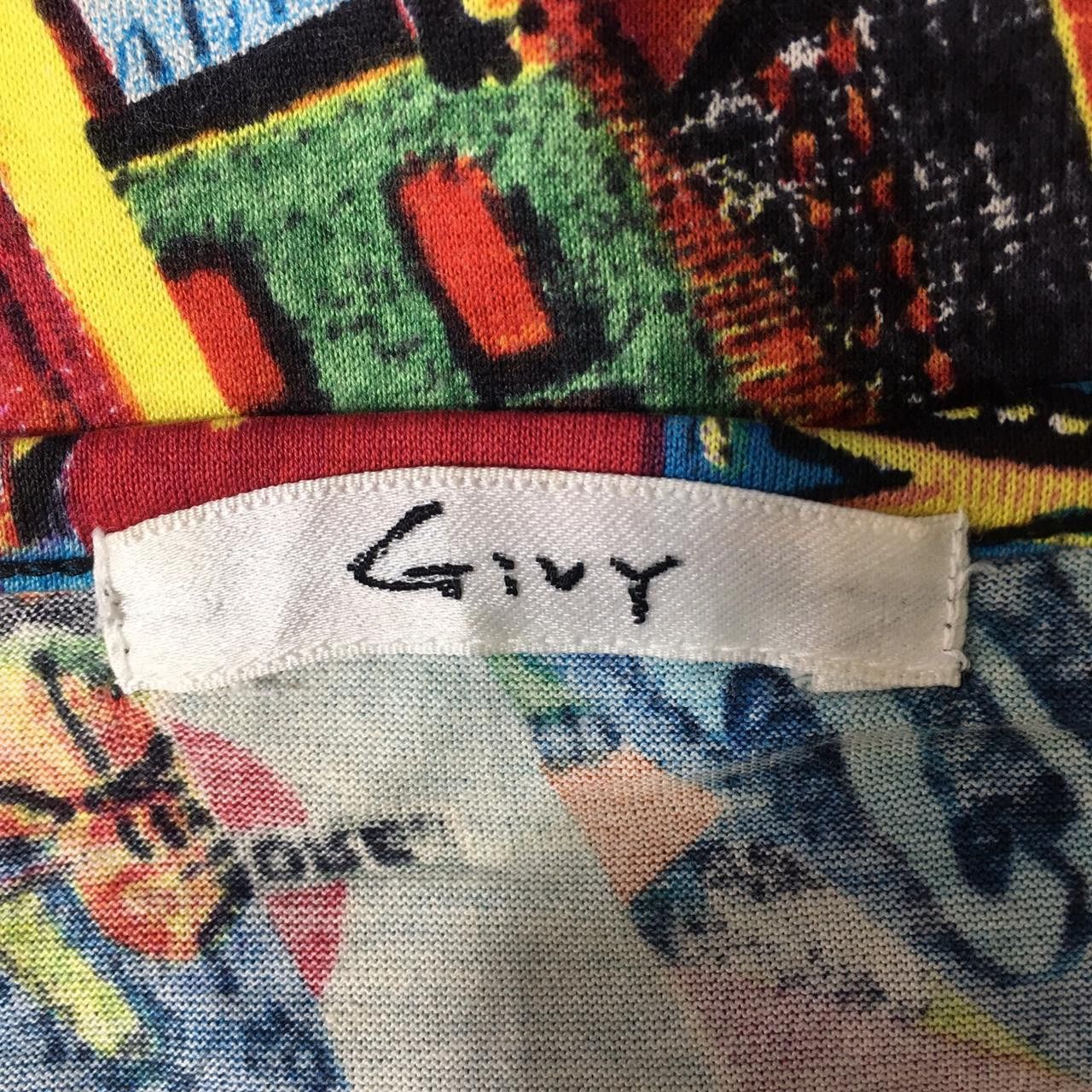 Vintage Vtg 90’ GIVY ITALY AOP All Over Print Hollywood Tee Shirt Size US M / EU 48-50 / 2 - 3 Thumbnail