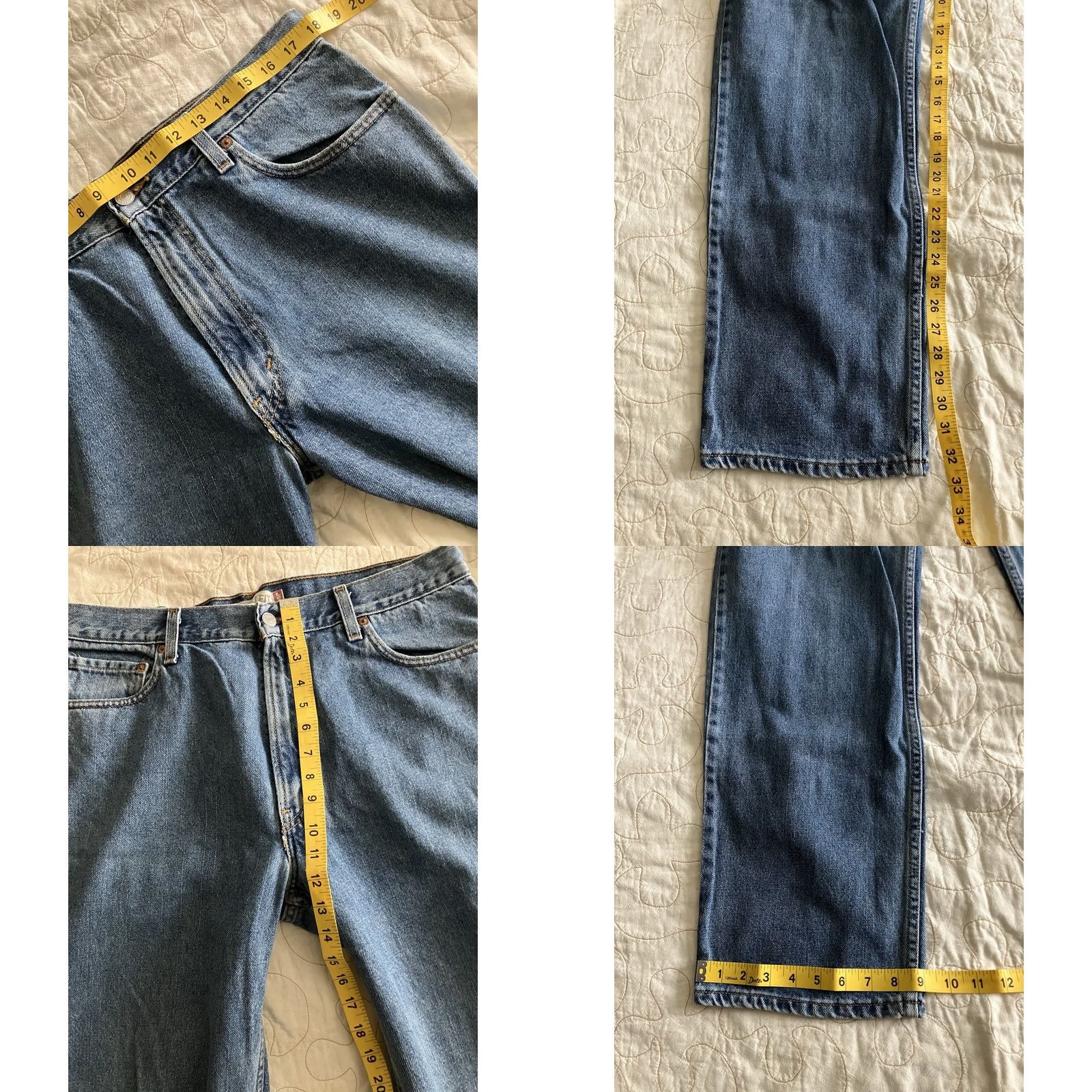 Levi's Levi’s 550 Jeans Men’s 36x34 Blue Denim Relaxed Fit 36x34 Zip Pockets Straight Y2K 2000s Mens Regular Jeans Size US 36 / EU 52 - 8 Thumbnail