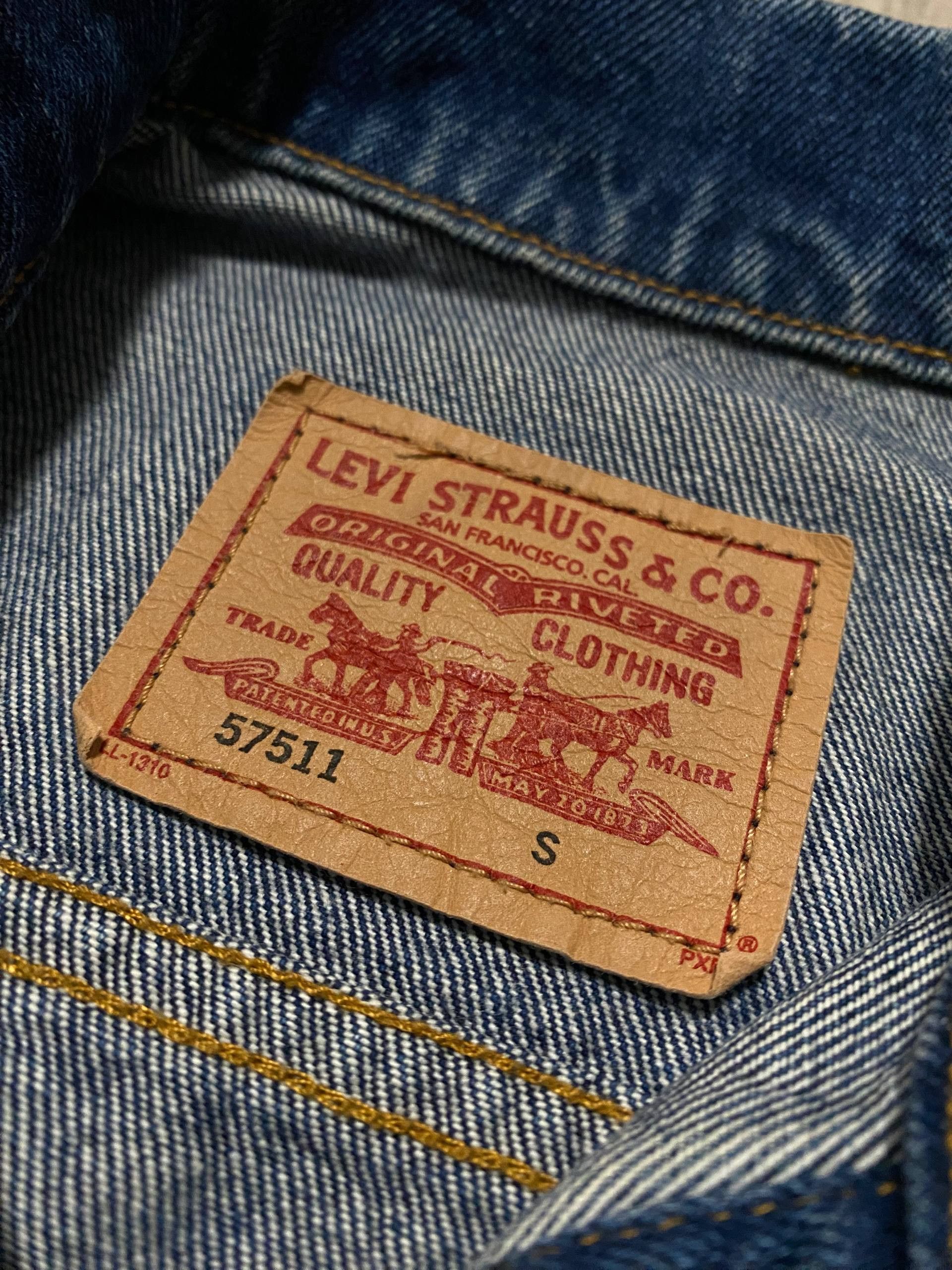 Levi's Levi’s Jacket Jeans Denim Blue Y2K Avant Garde Size: S Size S / US 4 / IT 40 - 3 Thumbnail