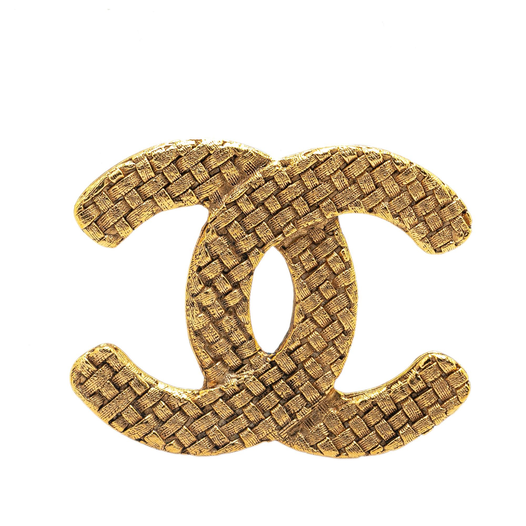 Chanel Chanel Gold Plated CC Brooch Gold Size ONE SIZE - 1 Thumbnail