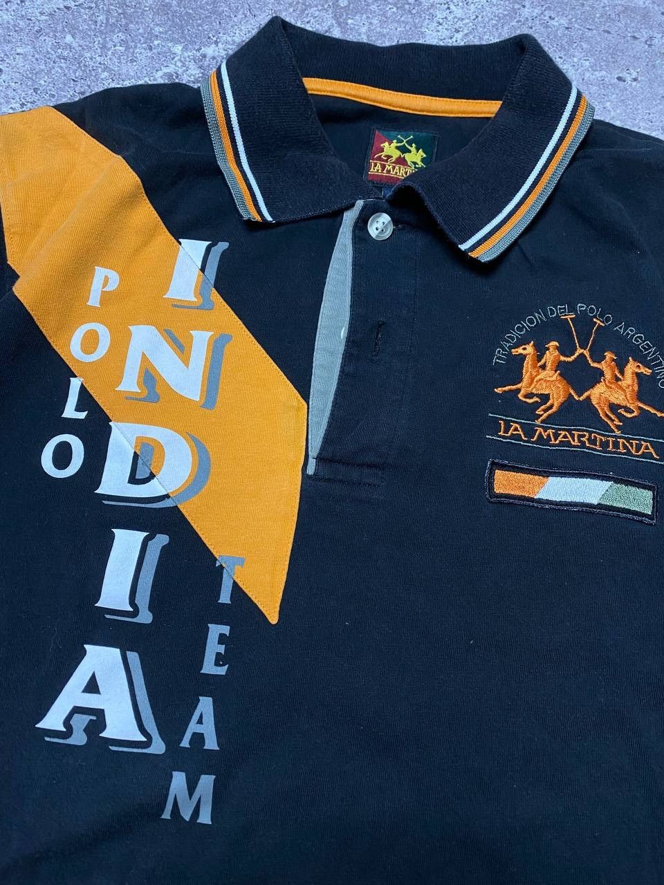 Vintage Vintage La Martina India #2 Polo T-Shirt Size US L / EU 52-54 / 3 - 5 Thumbnail