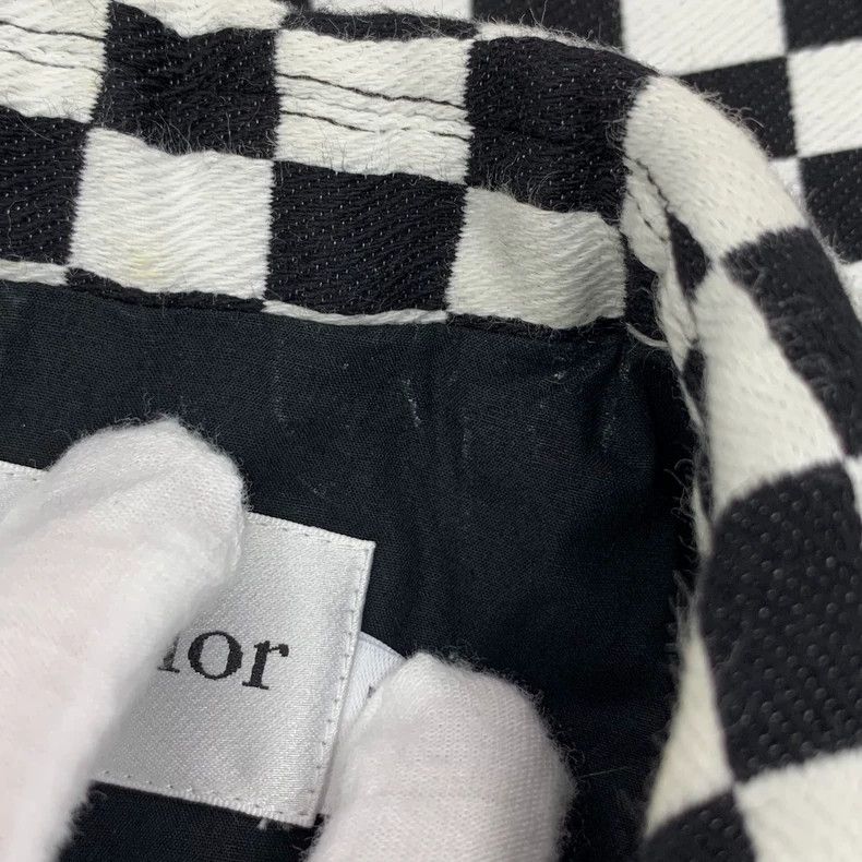 Dior Dior Black and white color checkerboard cotton lapel doubl Size XS / US 0-2 / IT 36-38 - 9 Thumbnail