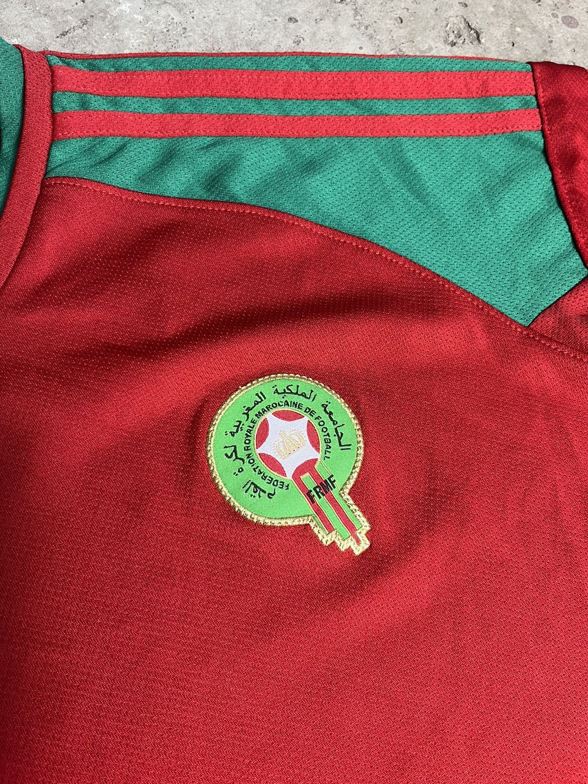 Adidas × Vintage Morocco National Team Soccer Jersey Blokecore Size US L / EU 52-54 / 3 - 6 Thumbnail