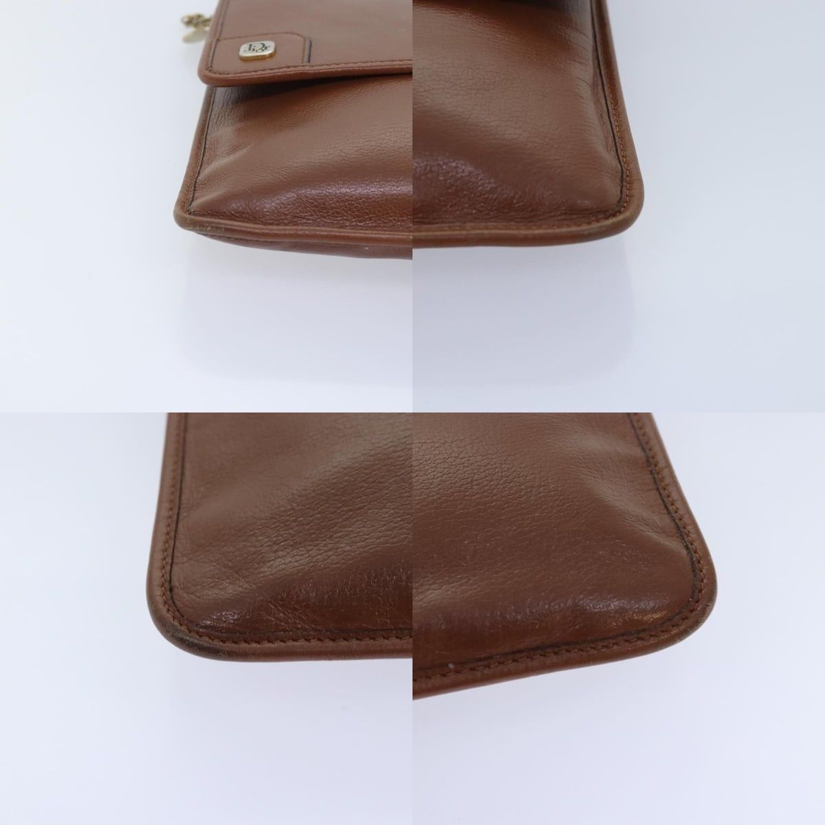 Dior DIOR Chain Shoulder Bag Leather Brown Size ONE SIZE - 10 Thumbnail