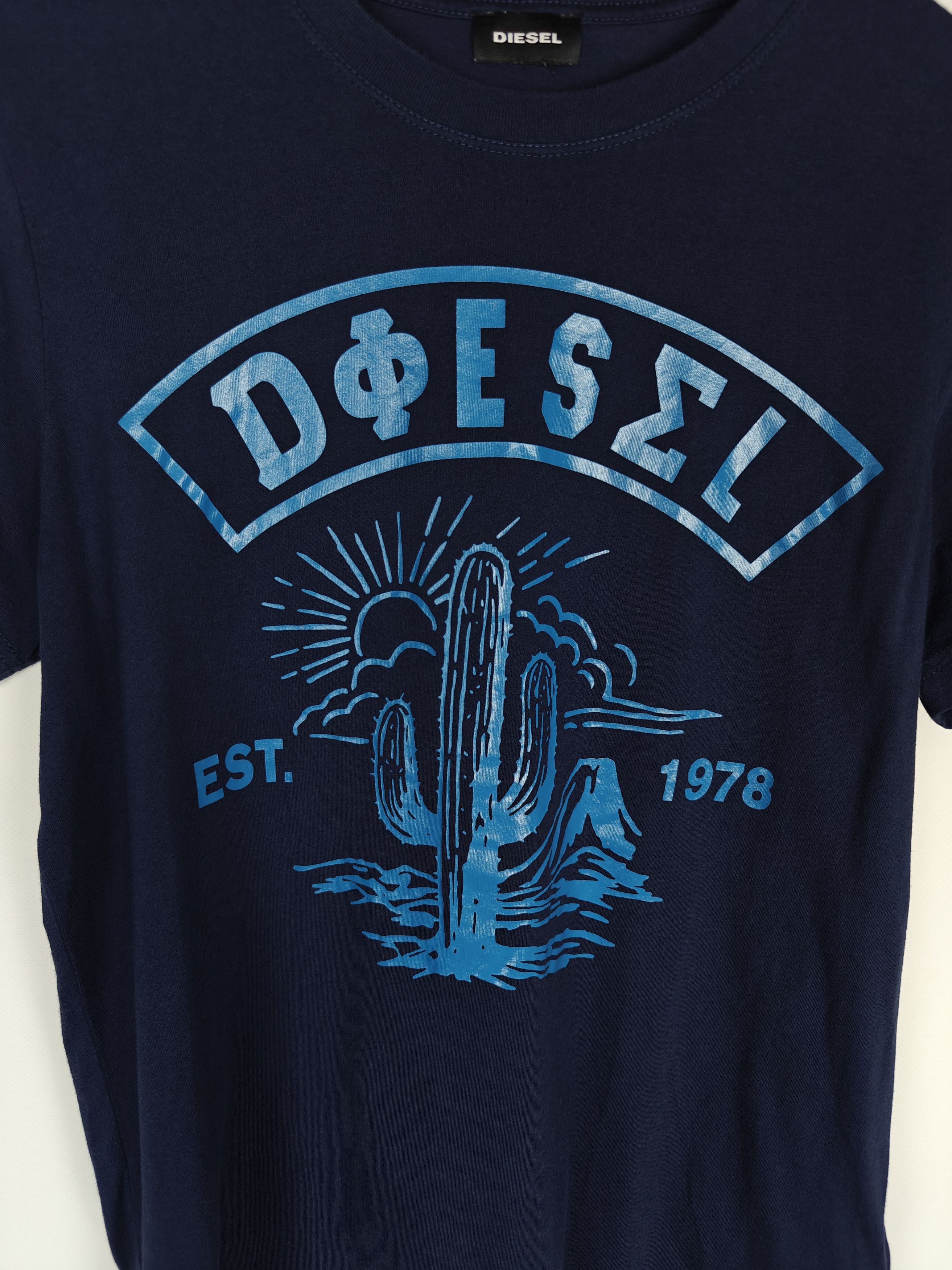 Diesel Diesel T-Shirt Big Print Tee Crew Navy size L Size US L / EU 52-54 / 3 - 4 Thumbnail