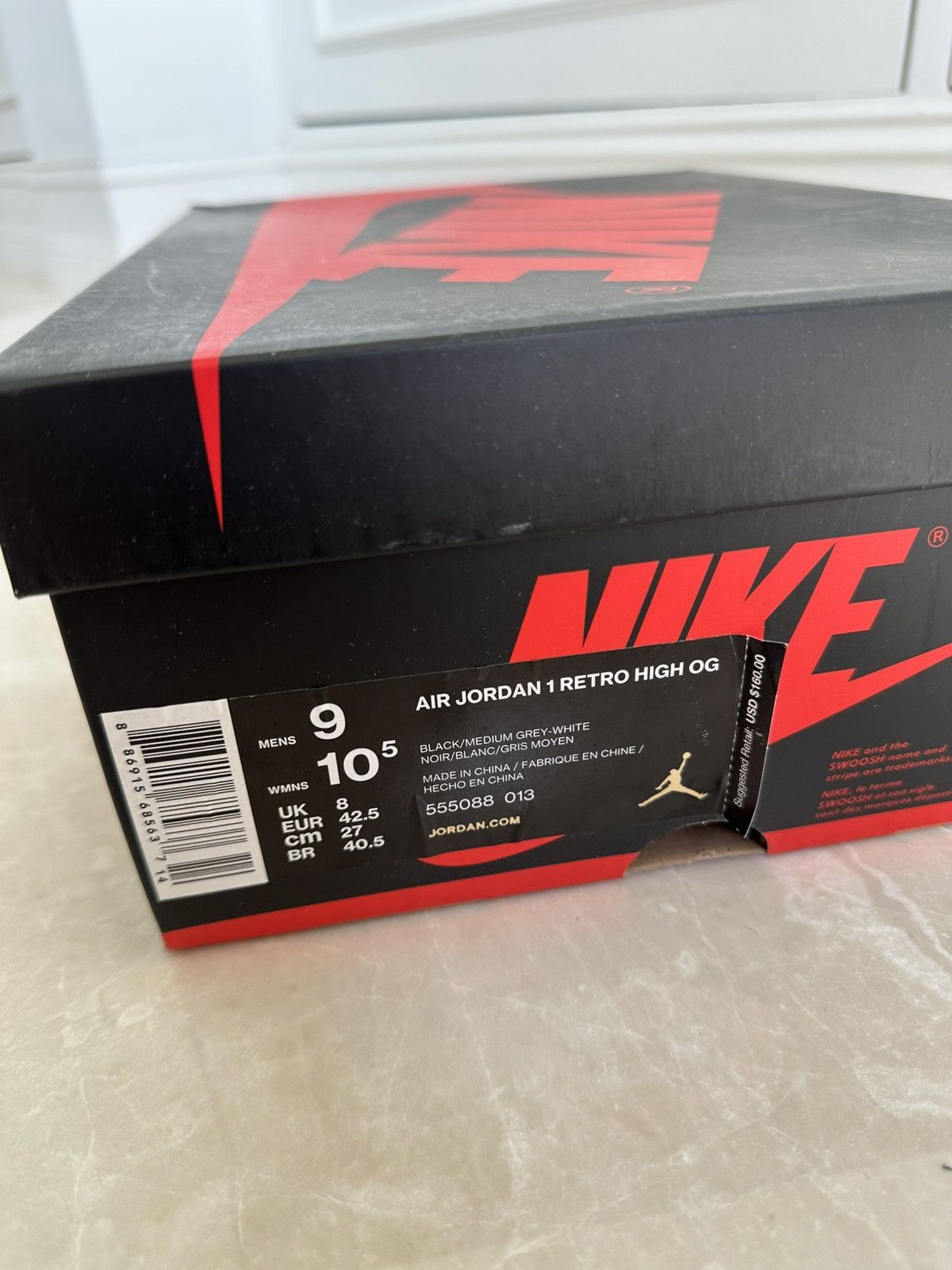Jordan Brand Air Jordan 1 Shadows Size US 9 / EU 42 - 15 Thumbnail