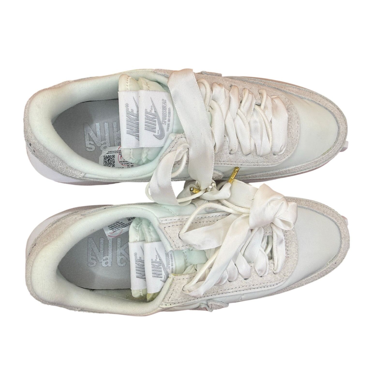 Nike × Sacai Nike LD Waffle Sacai White Nylon Size 5.5m 7w Size US 5.5 / EU 38 - 9 Thumbnail
