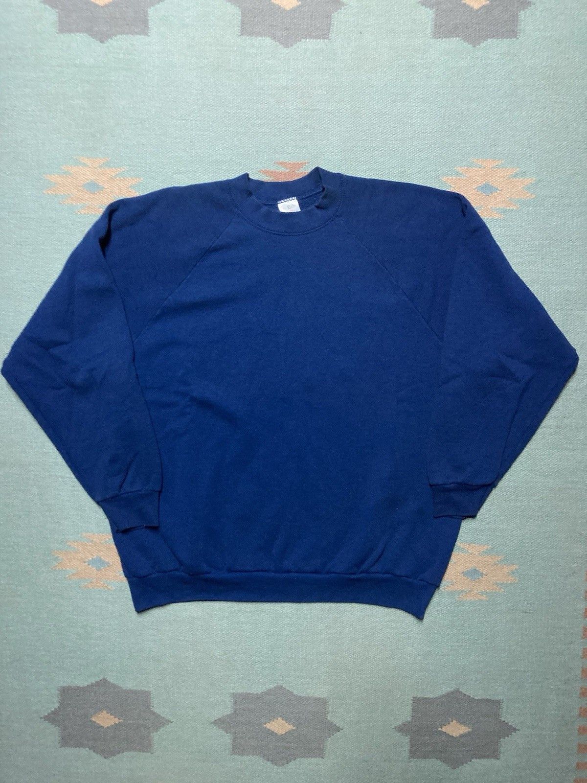Fruit Of The Loom × Vintage 80s crewneck sweatshirt fruit of loom dark blank plain XL Size US XL / EU 56 / 4 - 1 Thumbnail