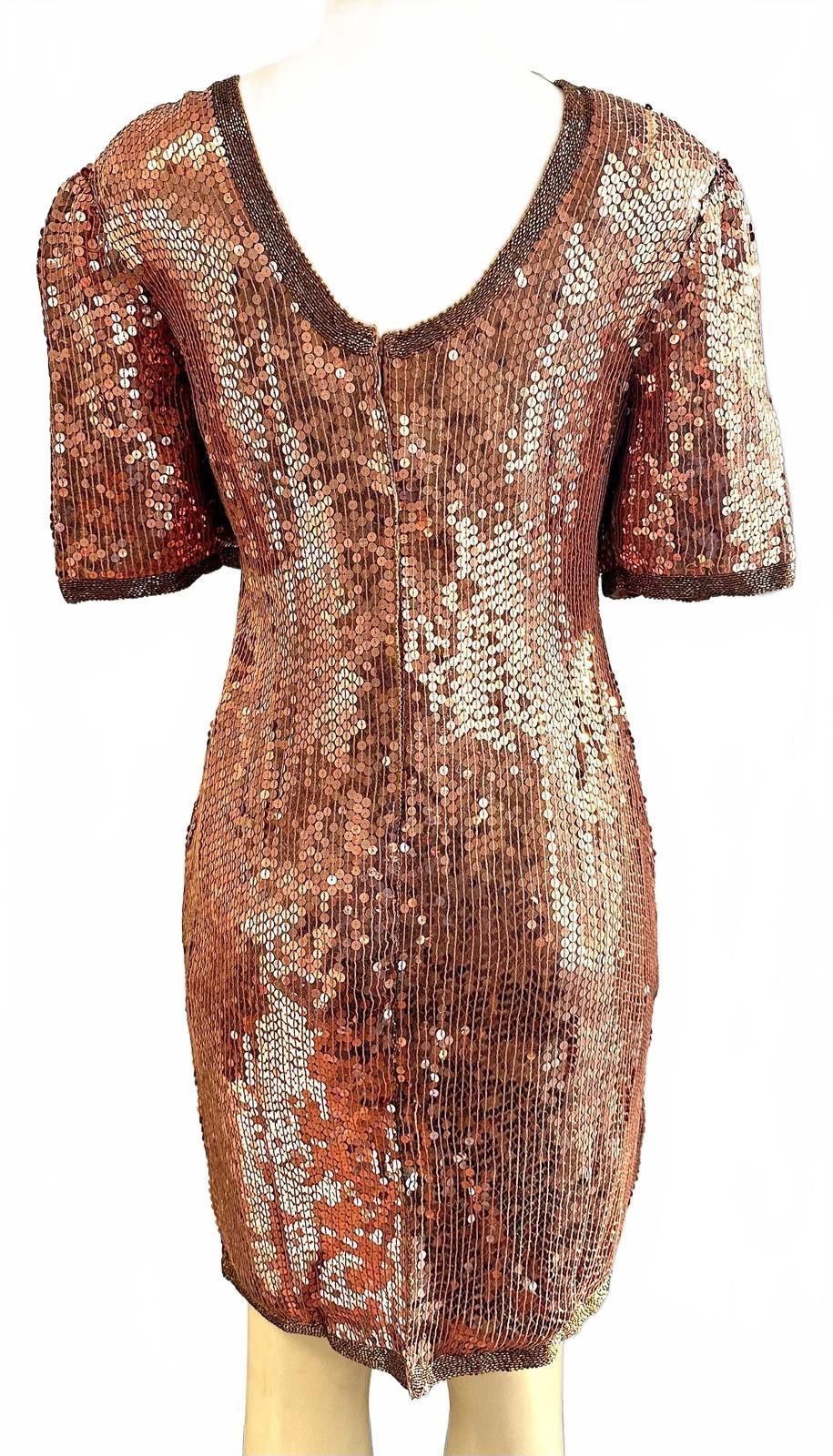 Other Sequin Evening Dress Copper size 8 Size M / US 6-8 / IT 42-44 - 2 Thumbnail