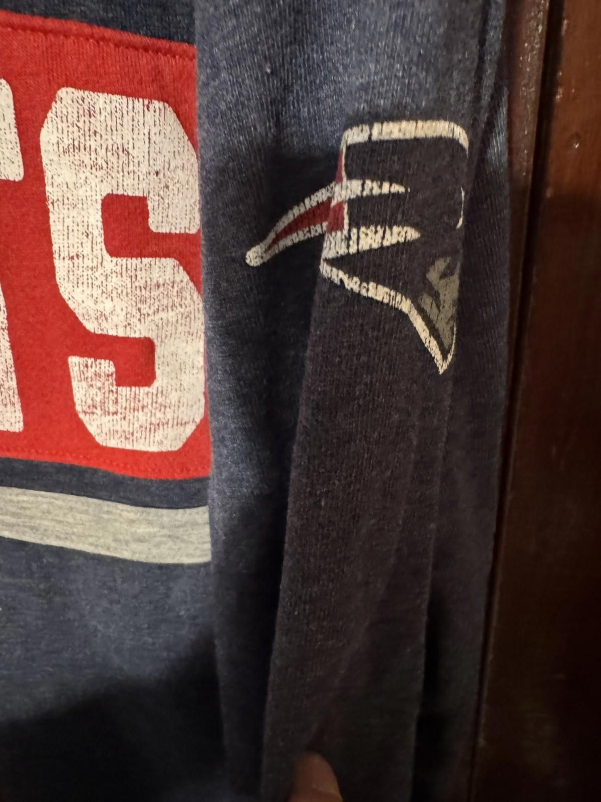 47 New England Patriots 47 Brand Crewneck Sweatshirt Men L Blue Size ONE SIZE - 5 Thumbnail