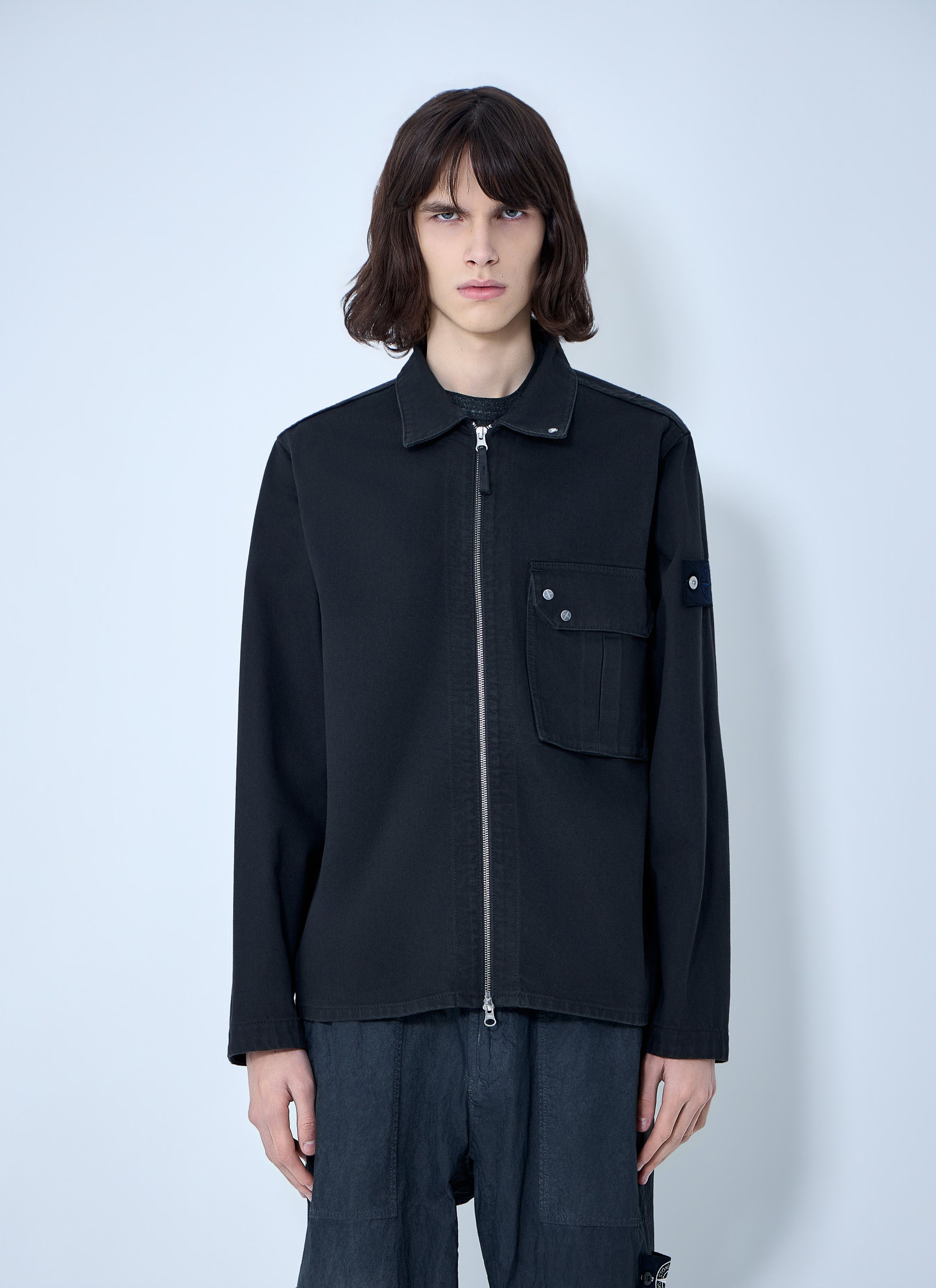 Stone Island Zip-Front Overshirt Size US XL / EU 56 / 4 - 1 Thumbnail