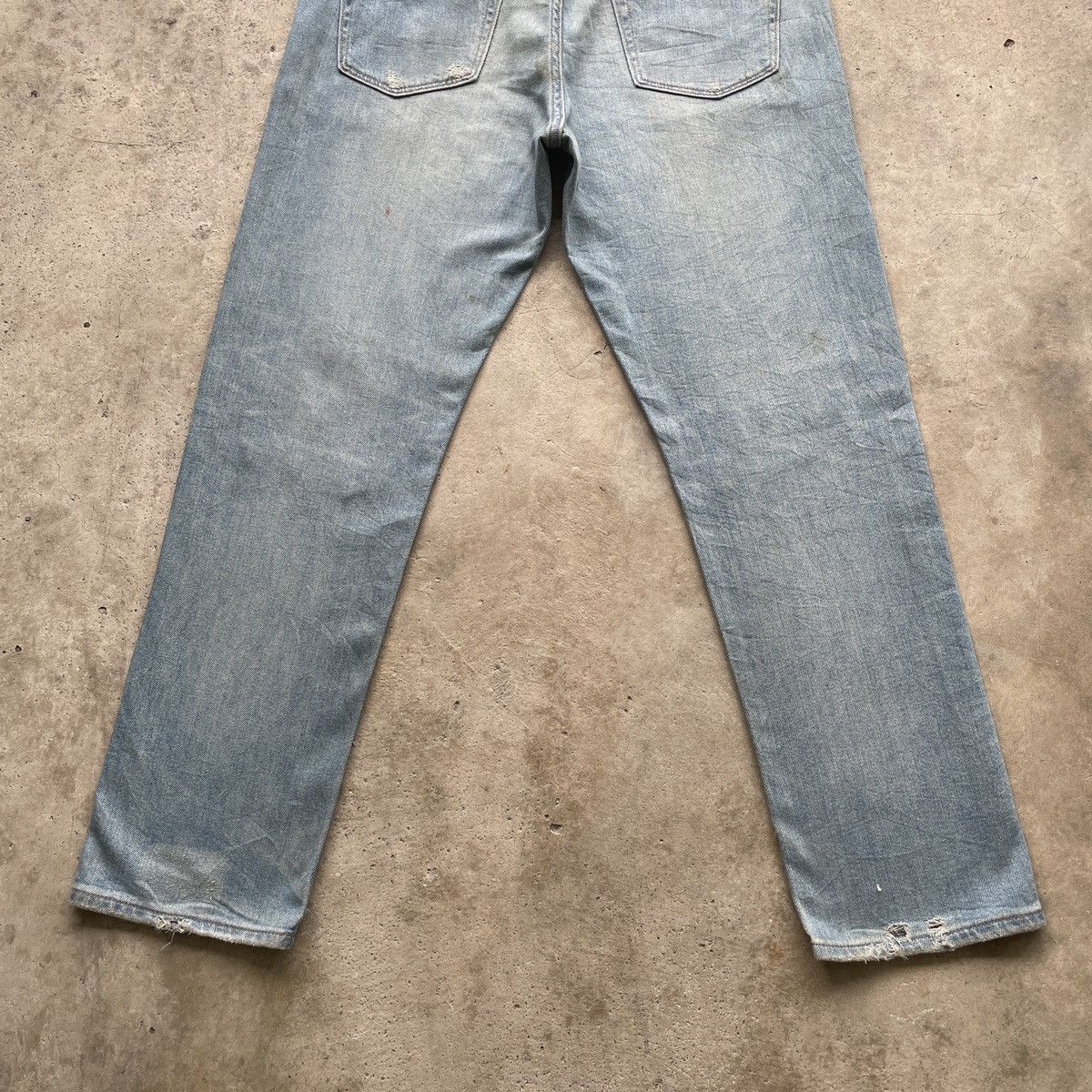 Japanese Brand W34💥 Vintage Japanese Distressed Jeans Faded Denim Pants Size US 34 / EU 50 - 9 Thumbnail