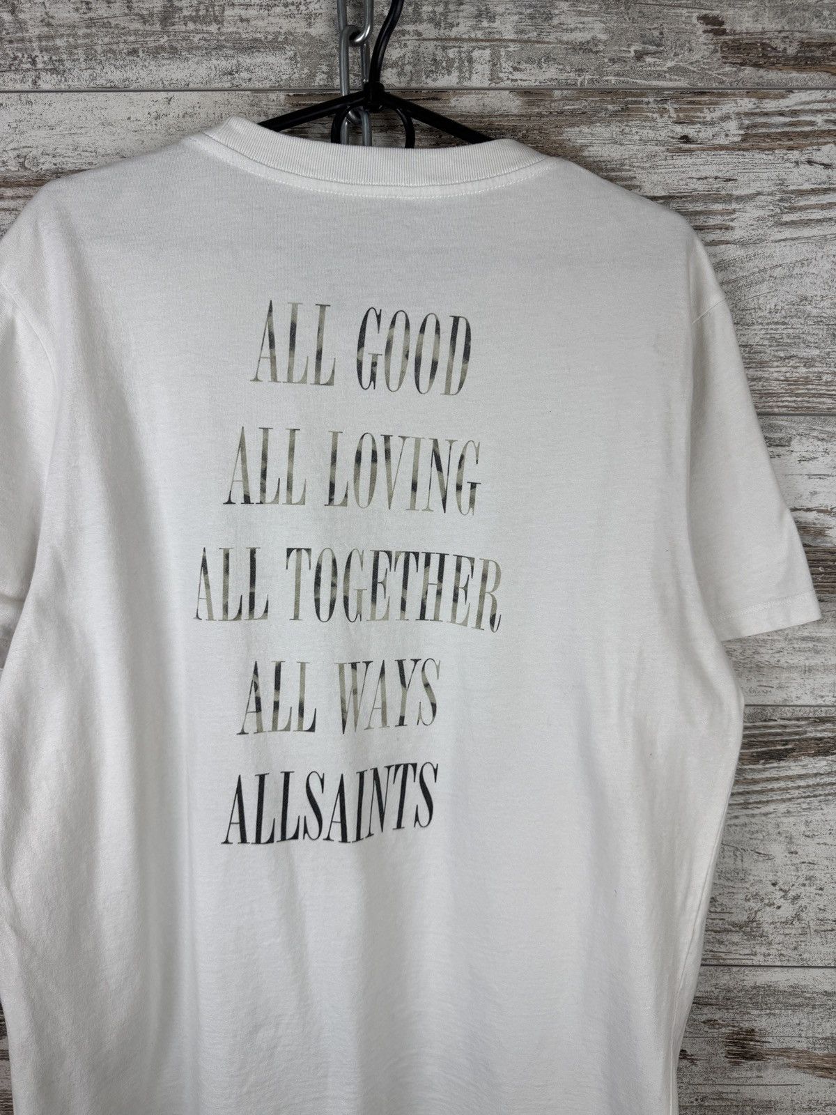 Allsaints × Japanese Brand Mens Vintage AllSaints T-shirt big logo tee Japanese luxury Size US M / EU 48-50 / 2 - 12 Thumbnail