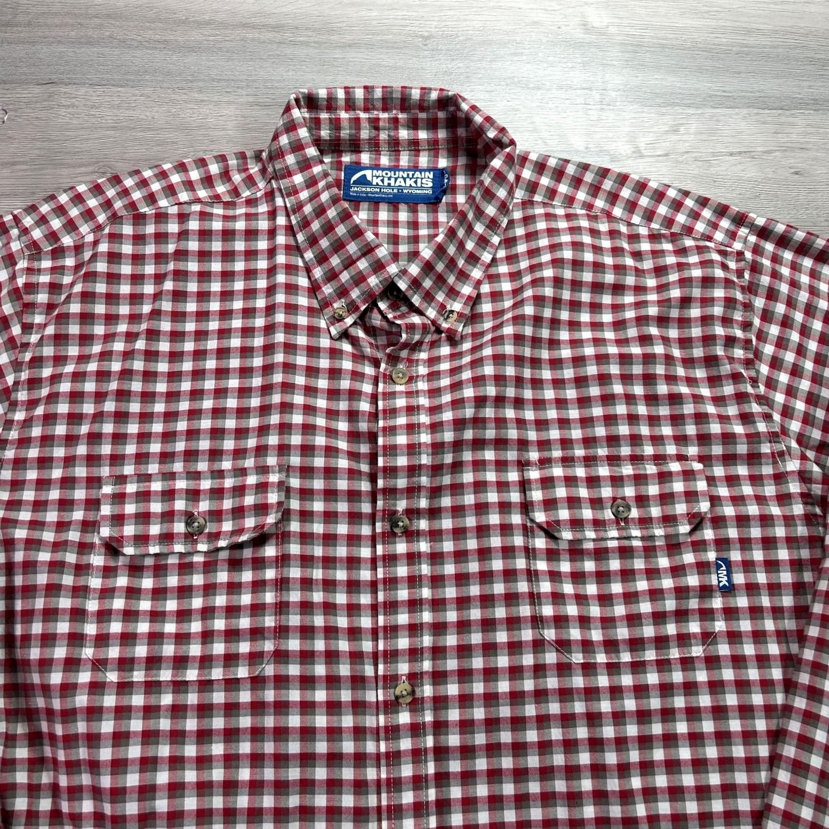 Mountain Khakis Mountain Khakis Shirt Mens Large Red Plaid Long Sleeve Button Up Casual Outdoor Size US L / EU 52-54 / 3 - 3 Thumbnail