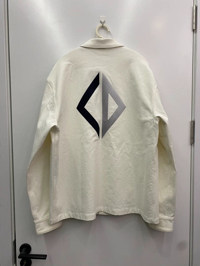 Dior Dior White diamond-shaped CD embroidered shirt jacket 2502- Size US L / EU 52-54 / 3 - 2 Thumbnail