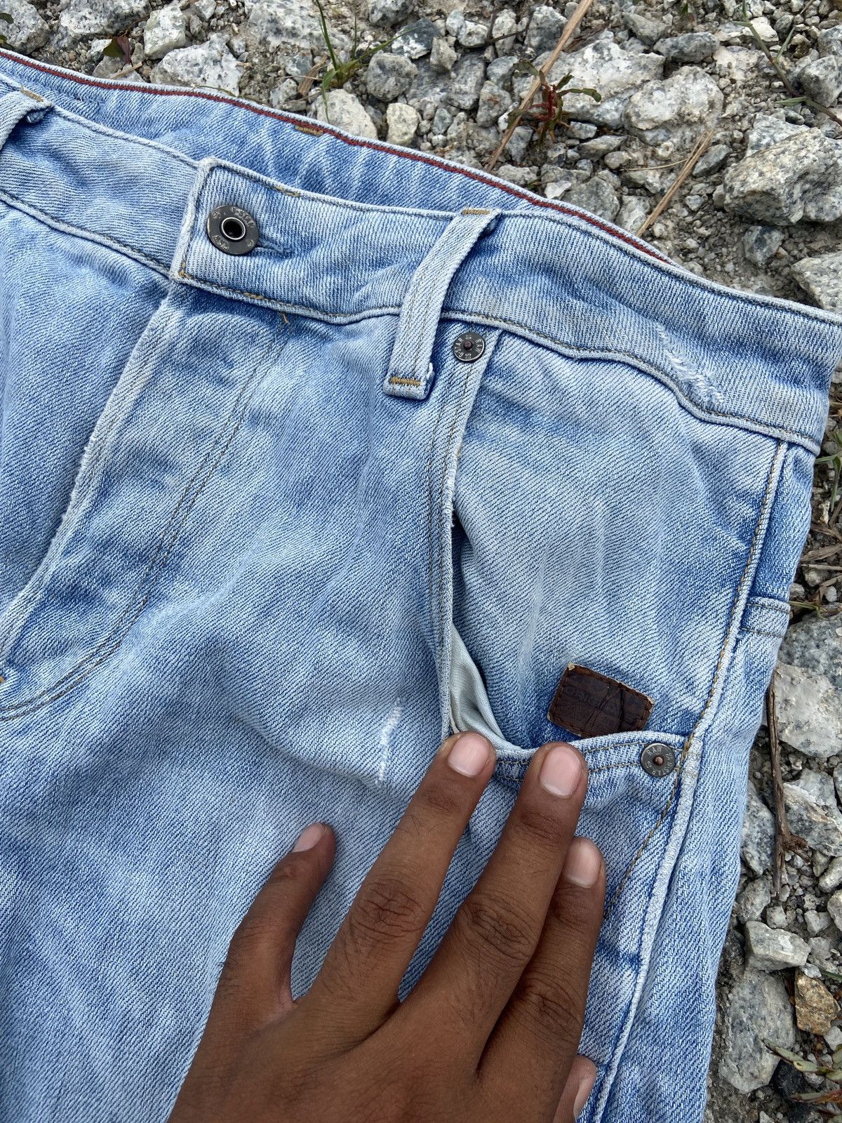 G-Star × Vintage Vintage Banana Cutting G Star Raw Denim Size US 32 / EU 48 - 15 Thumbnail