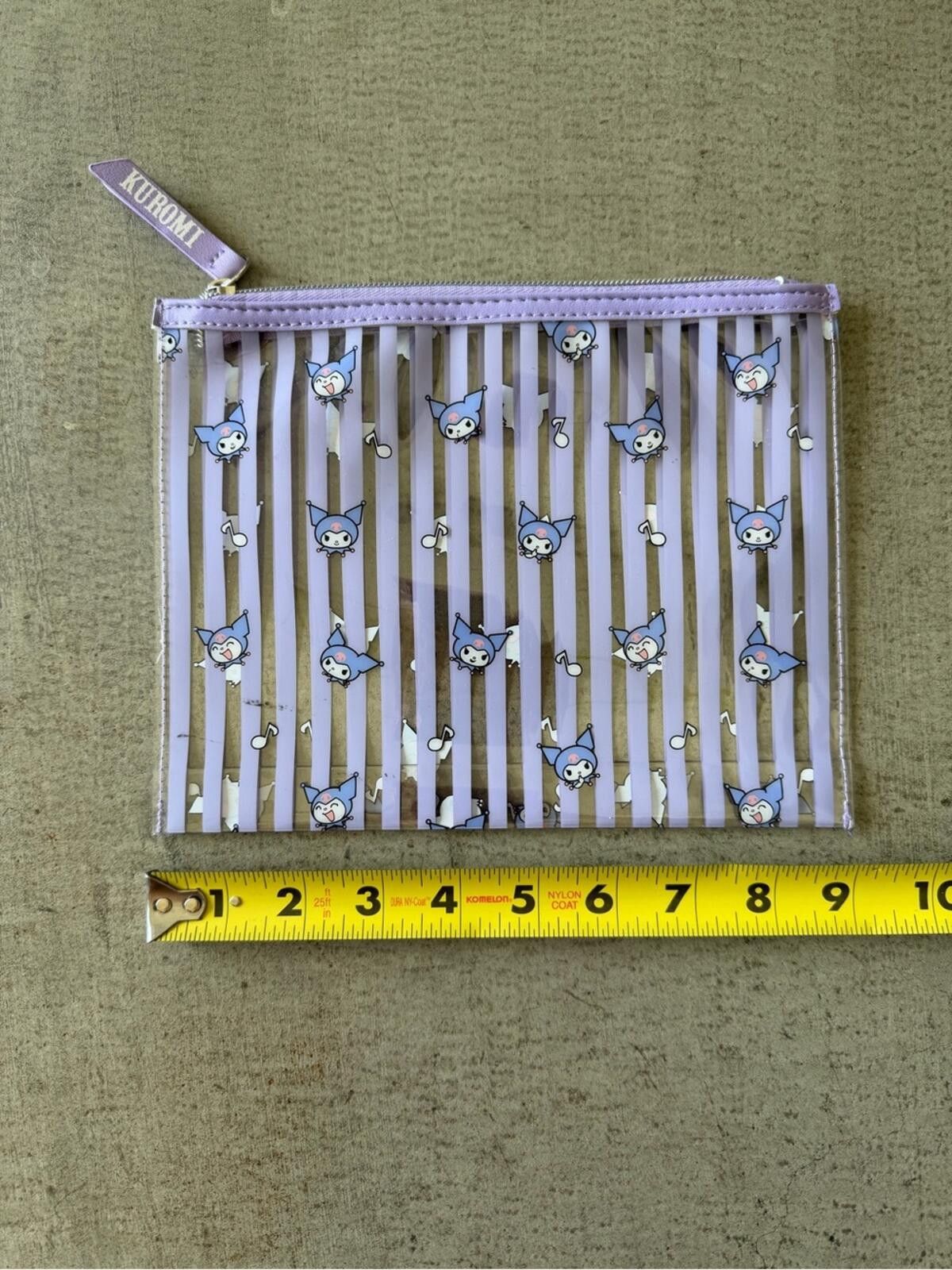 Other Sanrio Kuromi Lavender and White Striped Cosmetic Pouch Size ONE SIZE - 5 Thumbnail