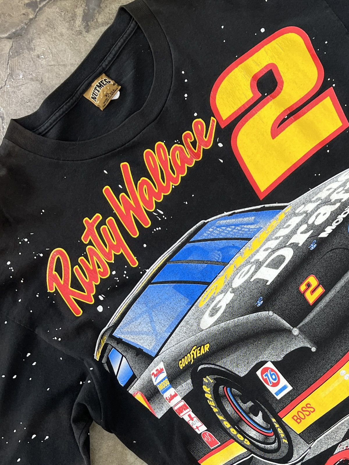NASCAR Vintage AOP Rusty Wallace Midnight Rider Racing Tee XL Size US XL / EU 56 / 4 - 1 Thumbnail