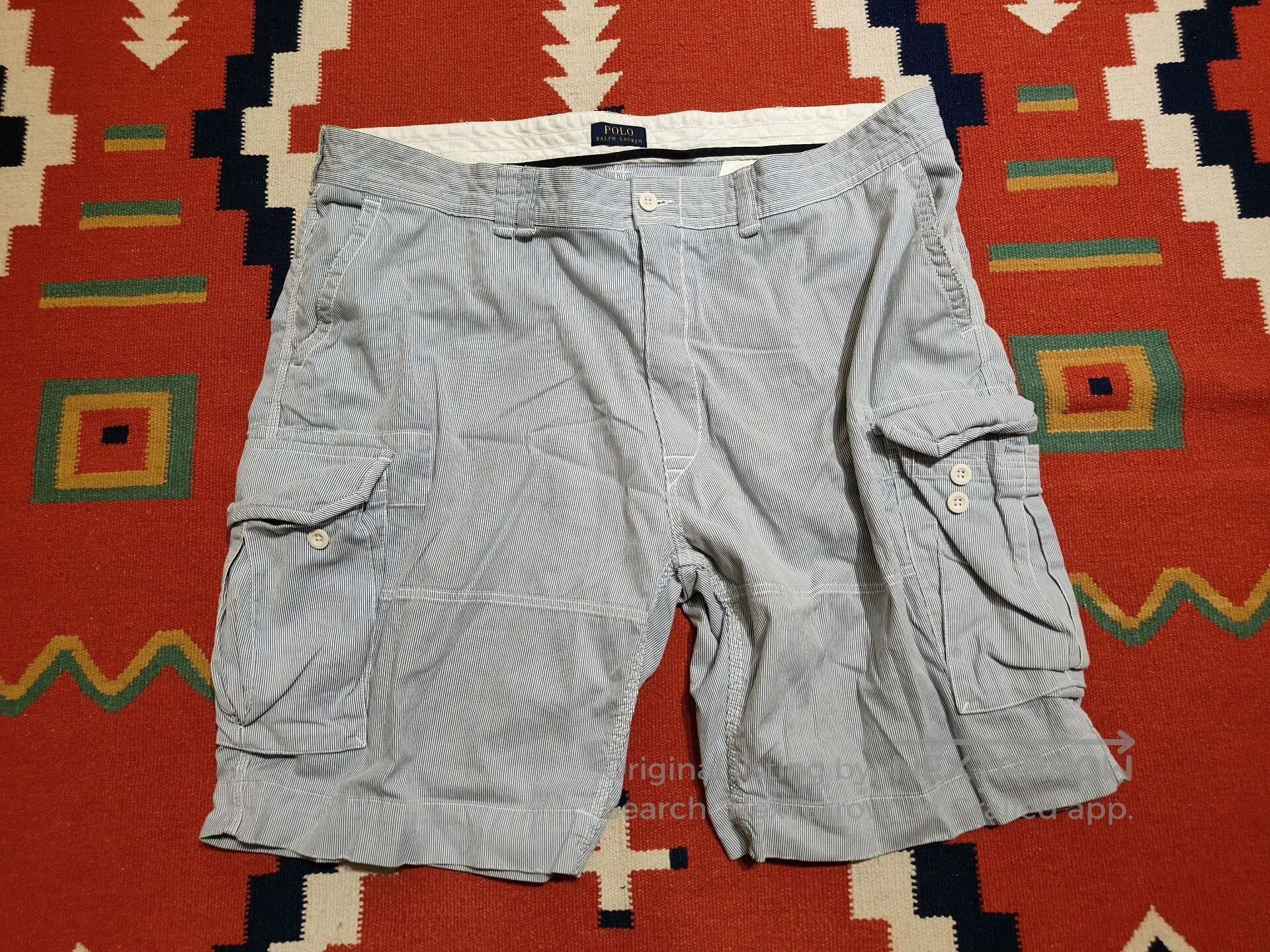 Polo Ralph Lauren Ralph Lauren Striped Cargo Pants Size 48B. Size US 32 / EU 48 - 1 Thumbnail