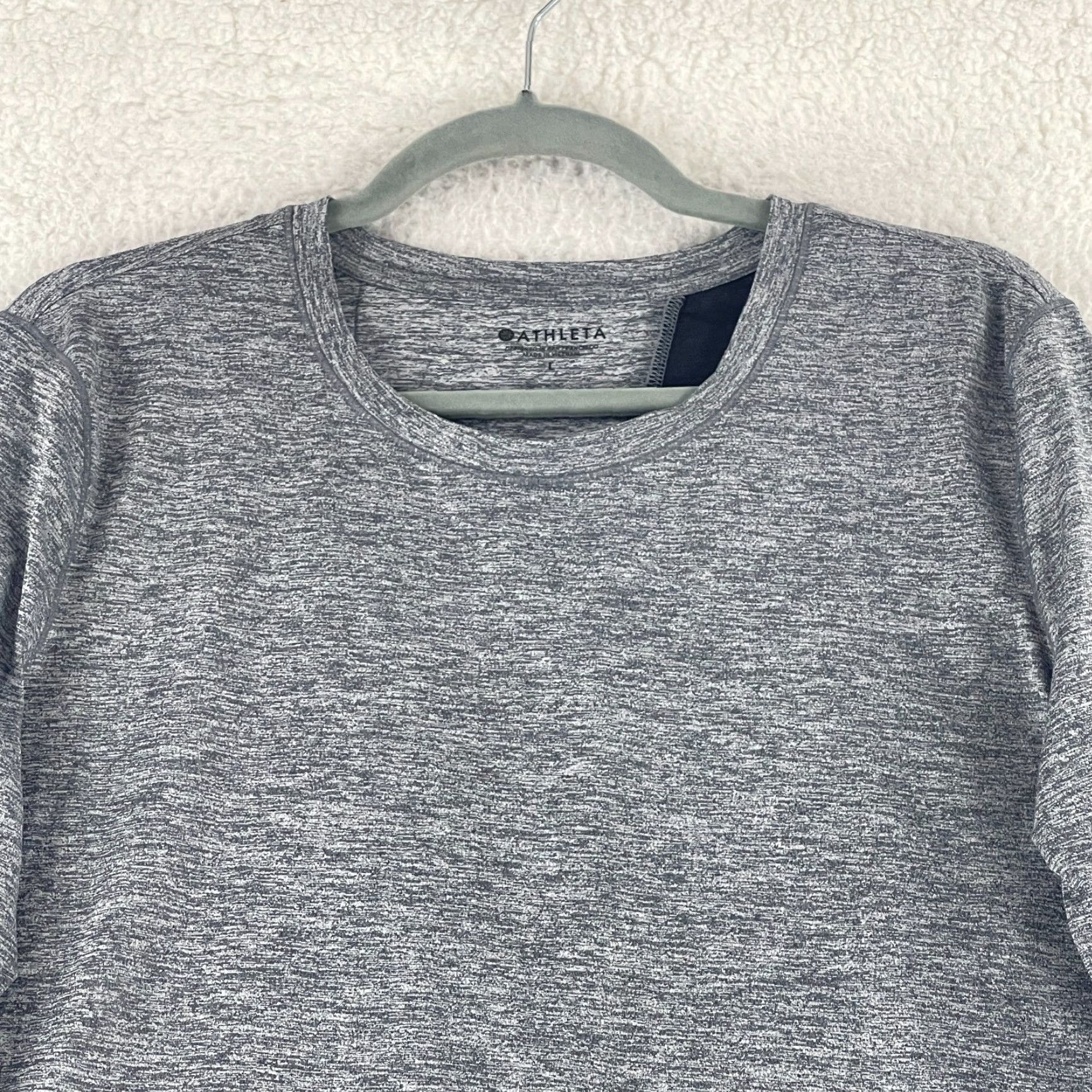 Athleta Athleta Shirt Womens Large Long Sleeve UPF Tulip Back Sunlover Stretch Gray Regular Size L / US 10 / IT 46 - 3 Thumbnail