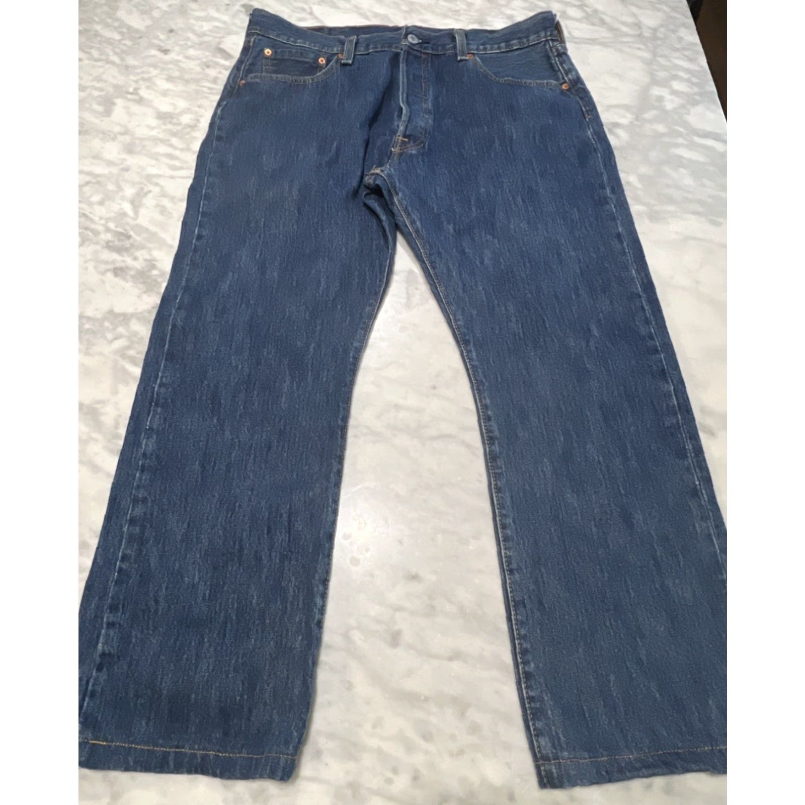 Levi's LEVI'S VINTAGE 501 Jeans Mens Regular 36x27 Blue Cotton Straight Button Fly 90s Size US 36 / EU 52 - 2 Thumbnail