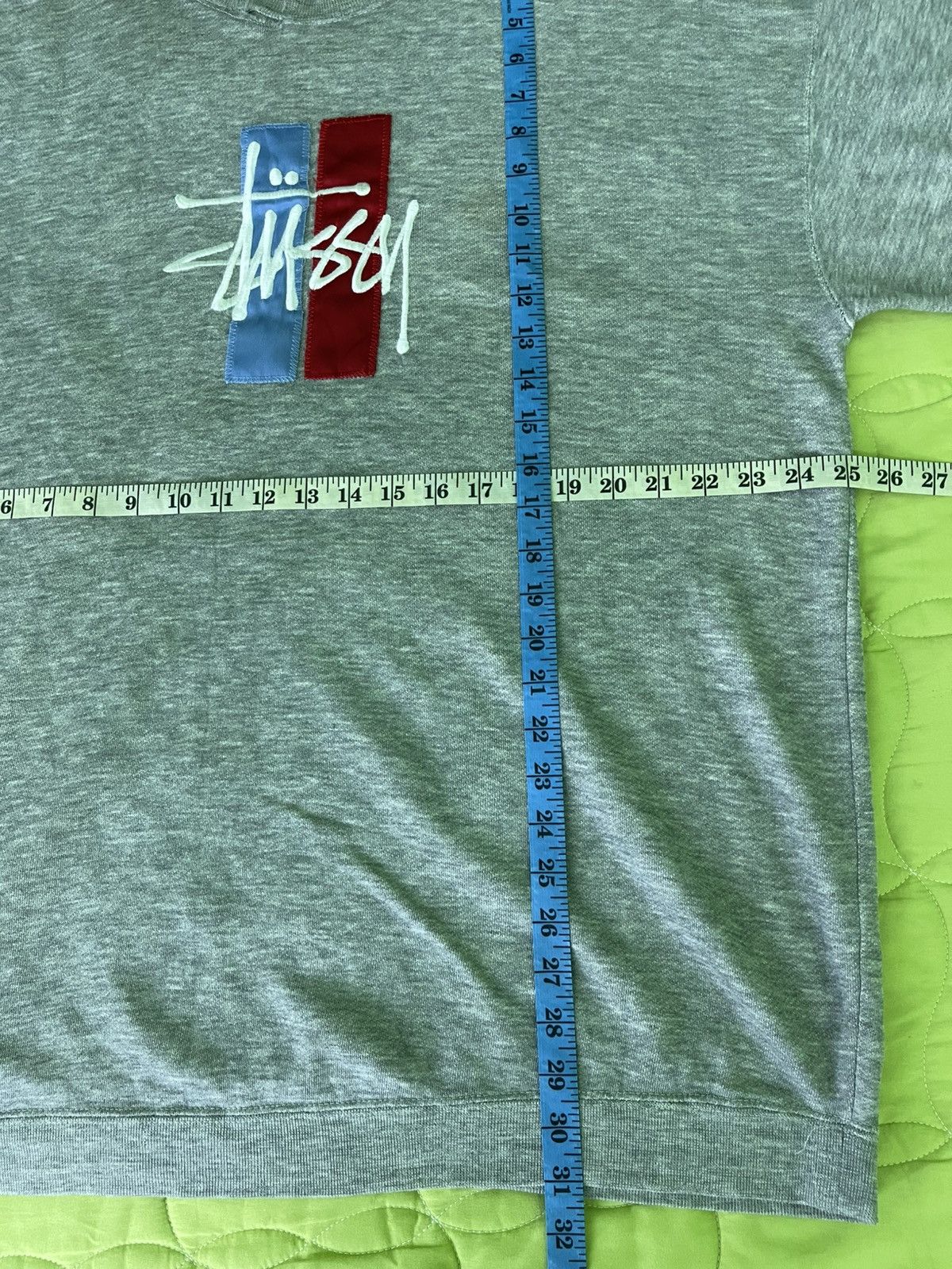 Stussy Thrashed Vintage 90's Stussy Embroidered Logo Sweatshirt Size US XL / EU 56 / 4 - 13 Thumbnail