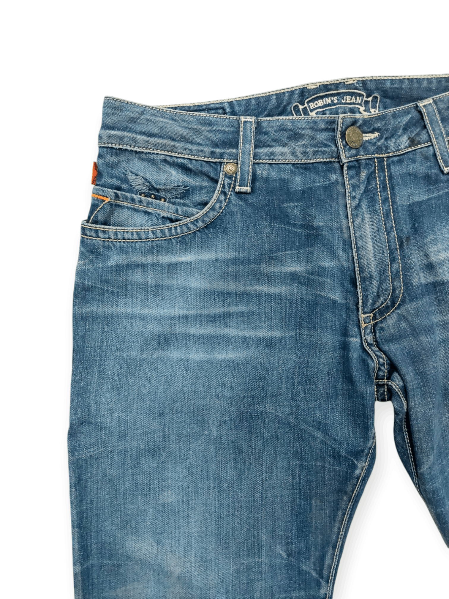 Robins Jeans Robins Jeans Flare Buckle Back Denim Size US 34 / EU 50 - 7 Thumbnail