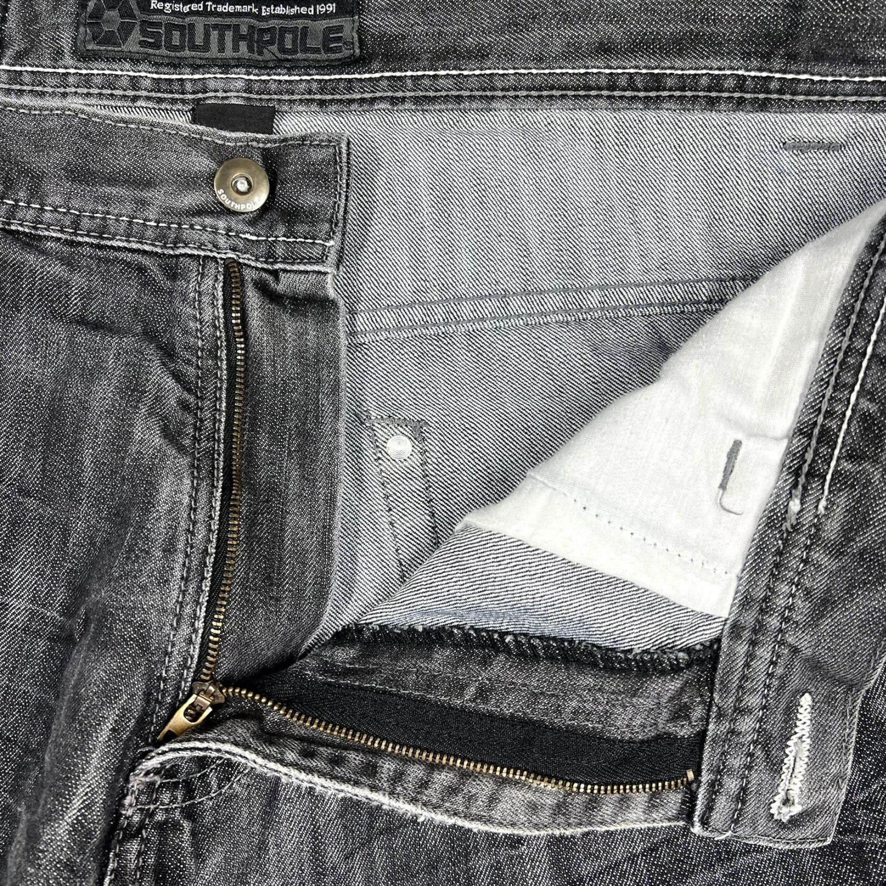 Southpole VINTAGE Southpole Shorts Men's 36 Black Denim Baggy Relaxed 5-Pocket Chino Hip Hop Streetwear South Pole Y2K Size US 36 / EU 52 - 7 Thumbnail