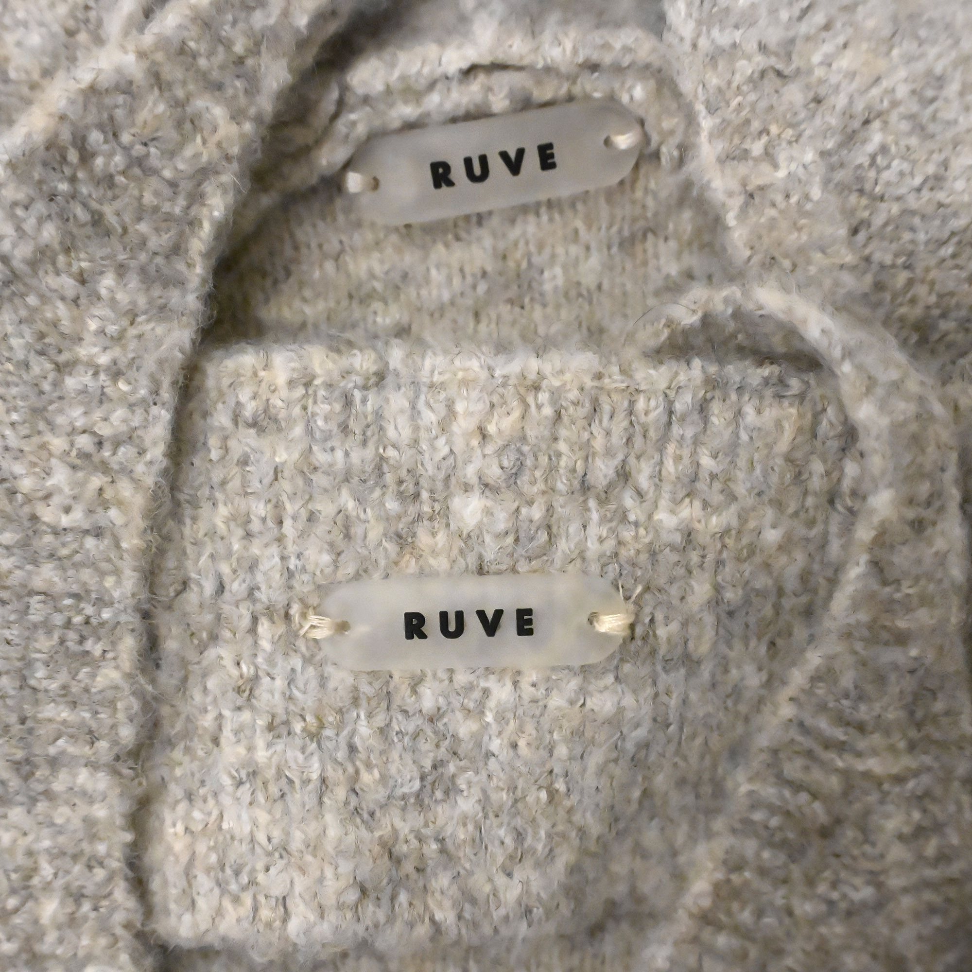 Vintage Ruve knitted crop twin set bra cardigan beige S Size S / US 4 / IT 40 - 8 Thumbnail