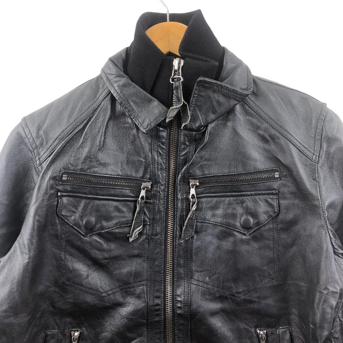 Leather × Vintage PURETE Lamb Leather Jacket Seditionaries Size US M / EU 48-50 / 2 - 2 Thumbnail