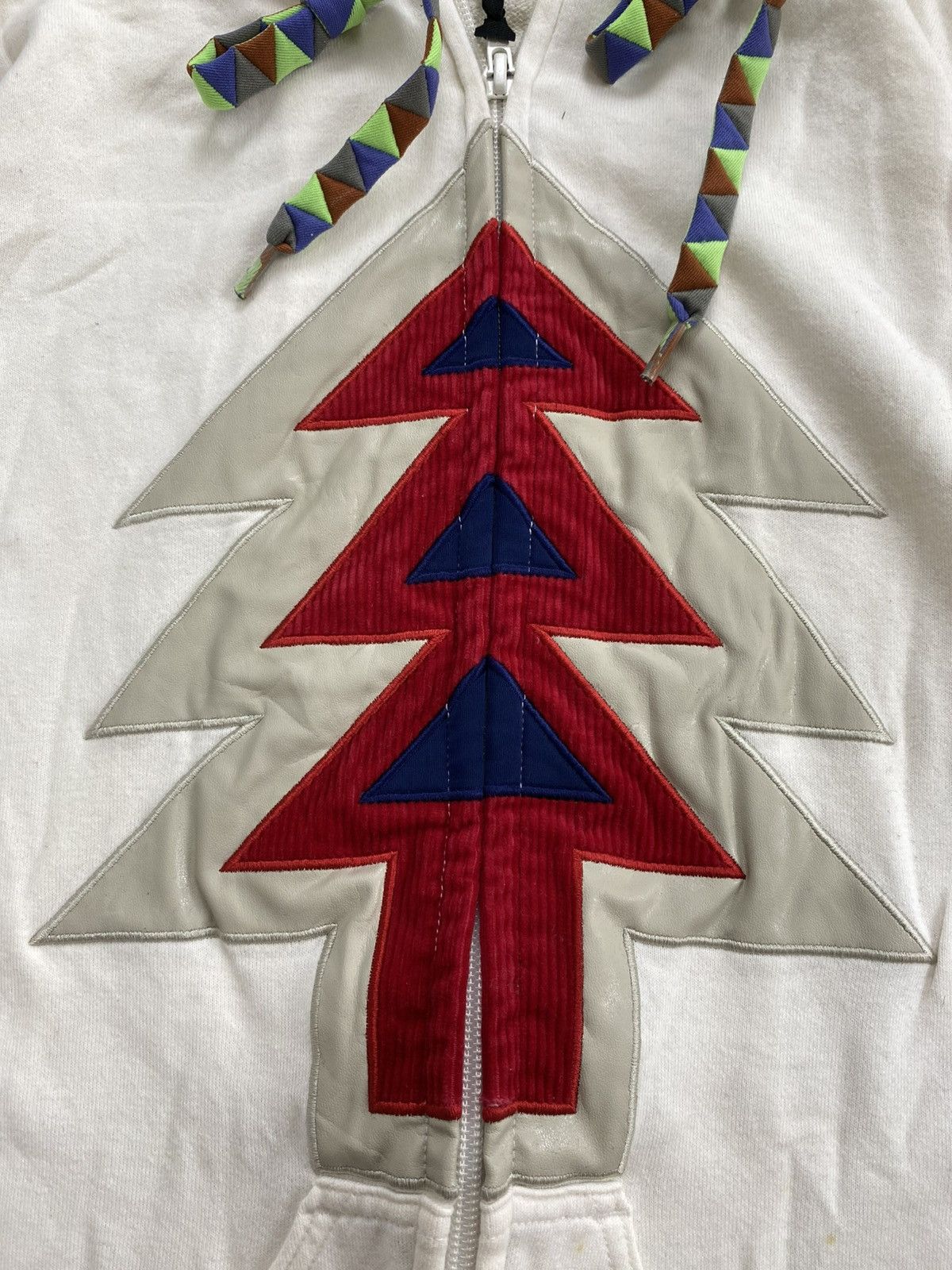 mercibeaucoup Vintage Mercibeaucoup Issey Miyake Festive Tree Zip Hoodie Size US L / EU 52-54 / 3 - 7 Thumbnail