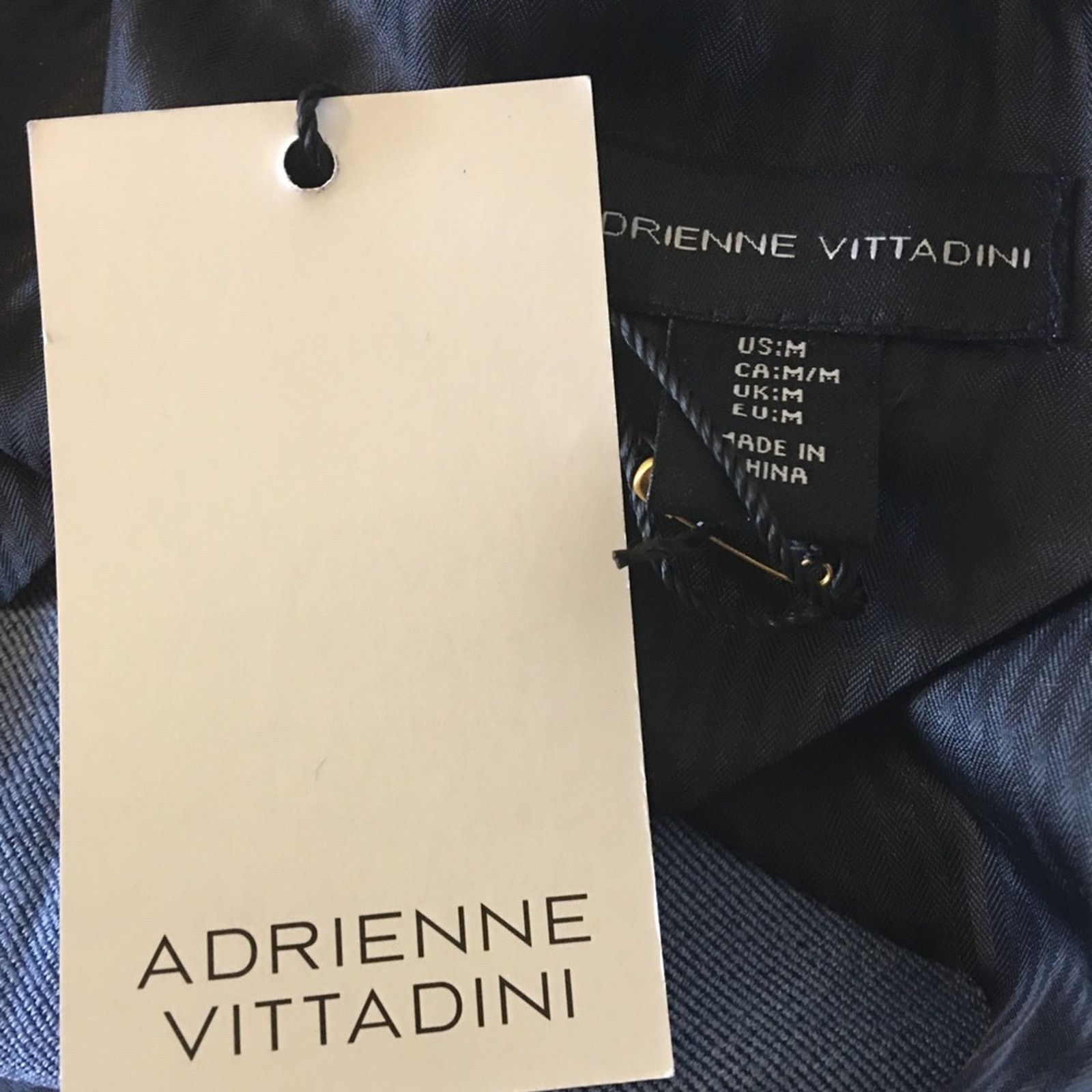 Other Adrienne Vittadini denim look open front blazer Size M / US 6-8 / IT 42-44 - 10 Thumbnail