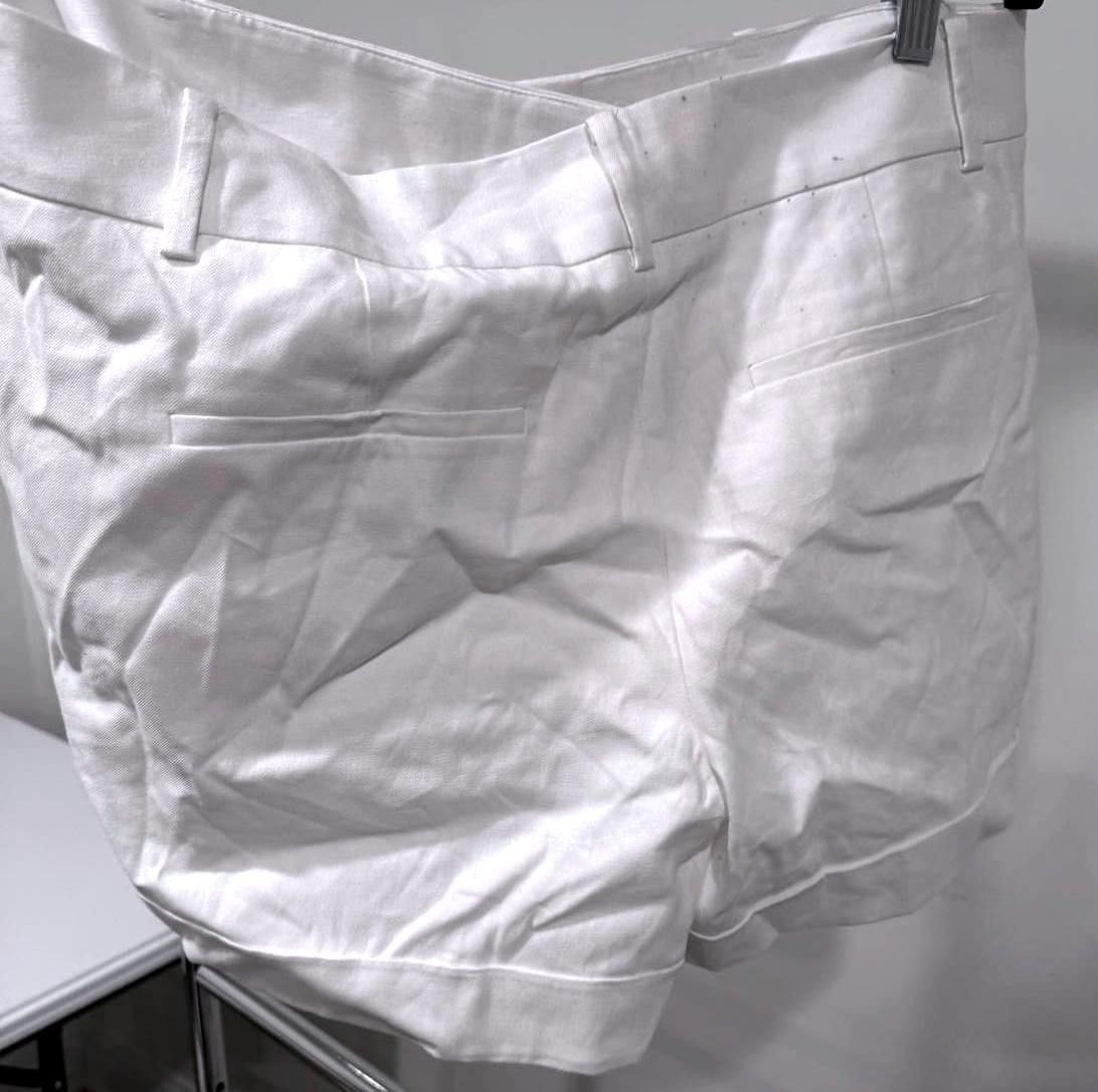 Ann Taylor Stylish White Linen Shorts from Ann Taylor Size 12 Size 34" / US 12 / IT 48 - 3 Thumbnail