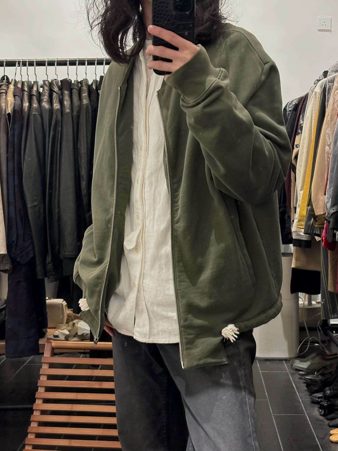 Maison Margiela Maison Margiela AW2017 Dark Green Flight Jacket 48 Size US M / EU 48-50 / 2 - 2 Thumbnail