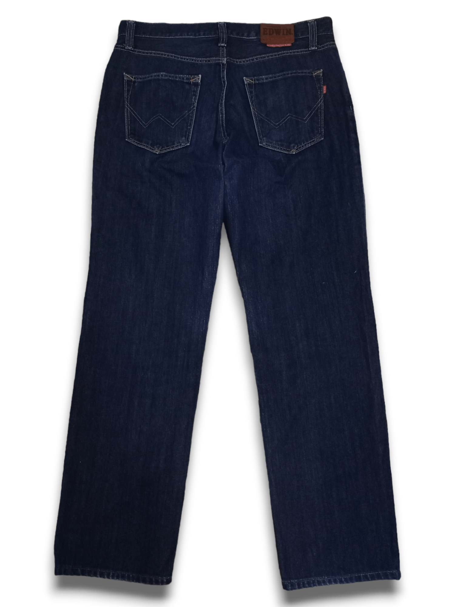 Edwin Vintage Japanese EDWIN 404 Raw Denim Loose Jeans Size US 33 - 2 Thumbnail
