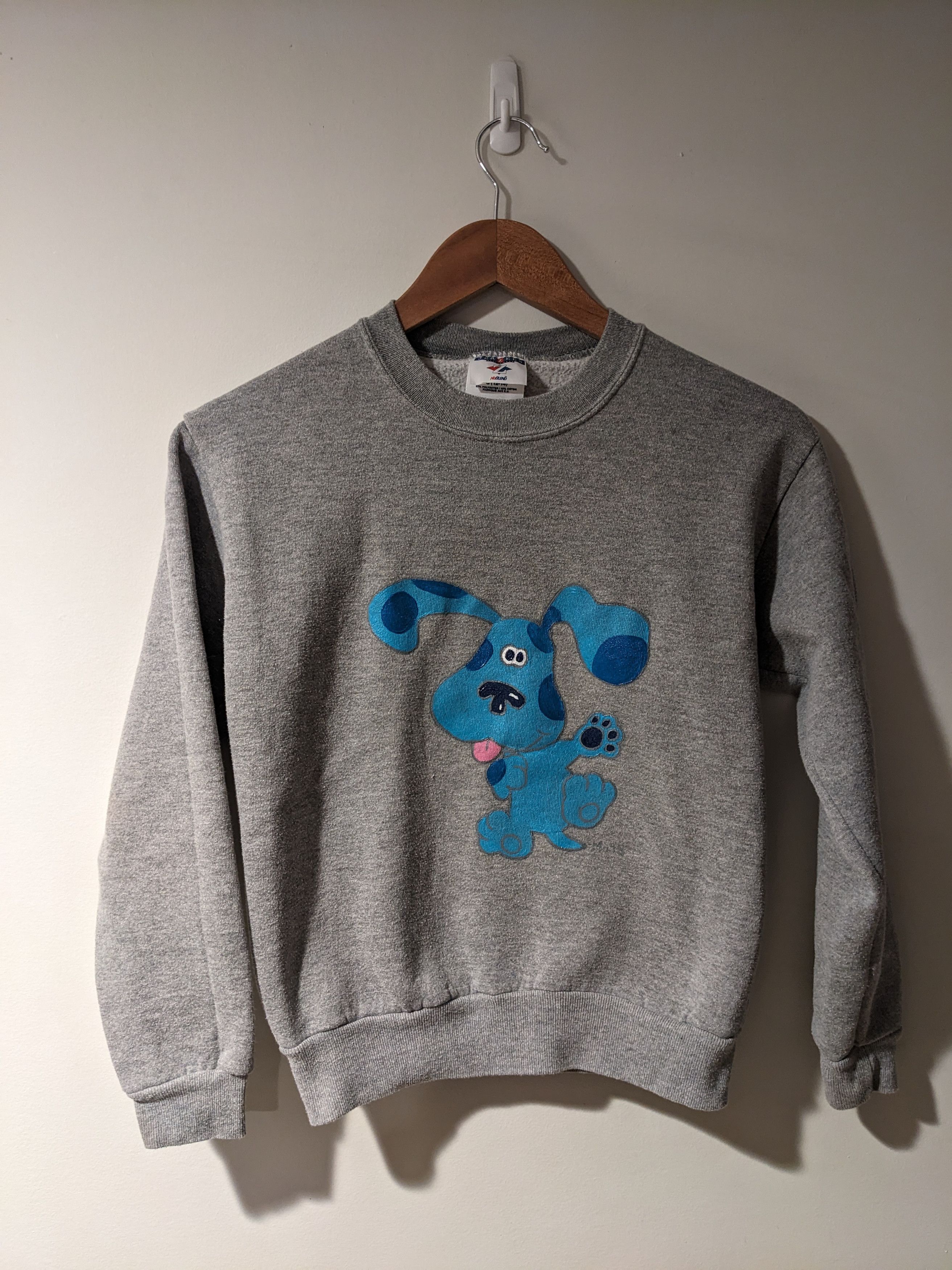 Nickelodeon × Vintage Vintage 90s Blue's Clues Nickelodeon Cartoon Kids Sweatshirt Size US L / EU 52-54 / 3 - 1 Thumbnail