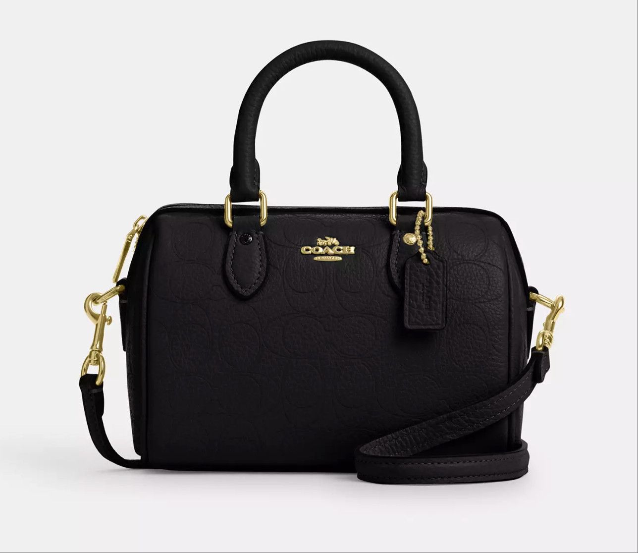 Coach Mini Rowan Crossbody Bag In Signature Leather CCF28 Size ONE SIZE - 10 Thumbnail