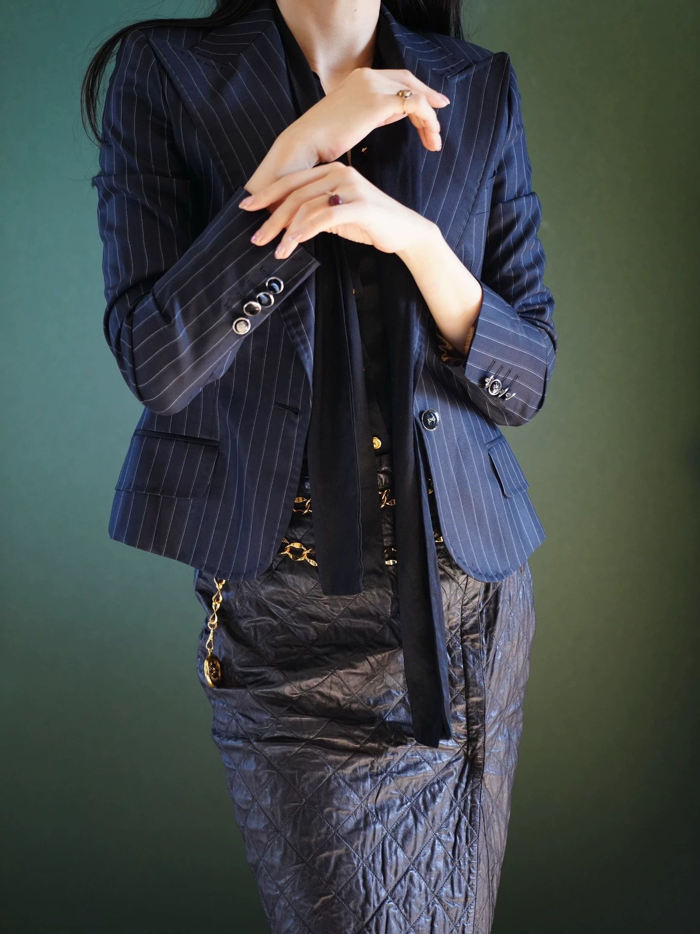 Dolce & Gabbana Dolce&Gabbana Striped Fine Wool Suit Jacket it38/XS Size XS / US 0-2 / IT 36-38 - 3 Thumbnail